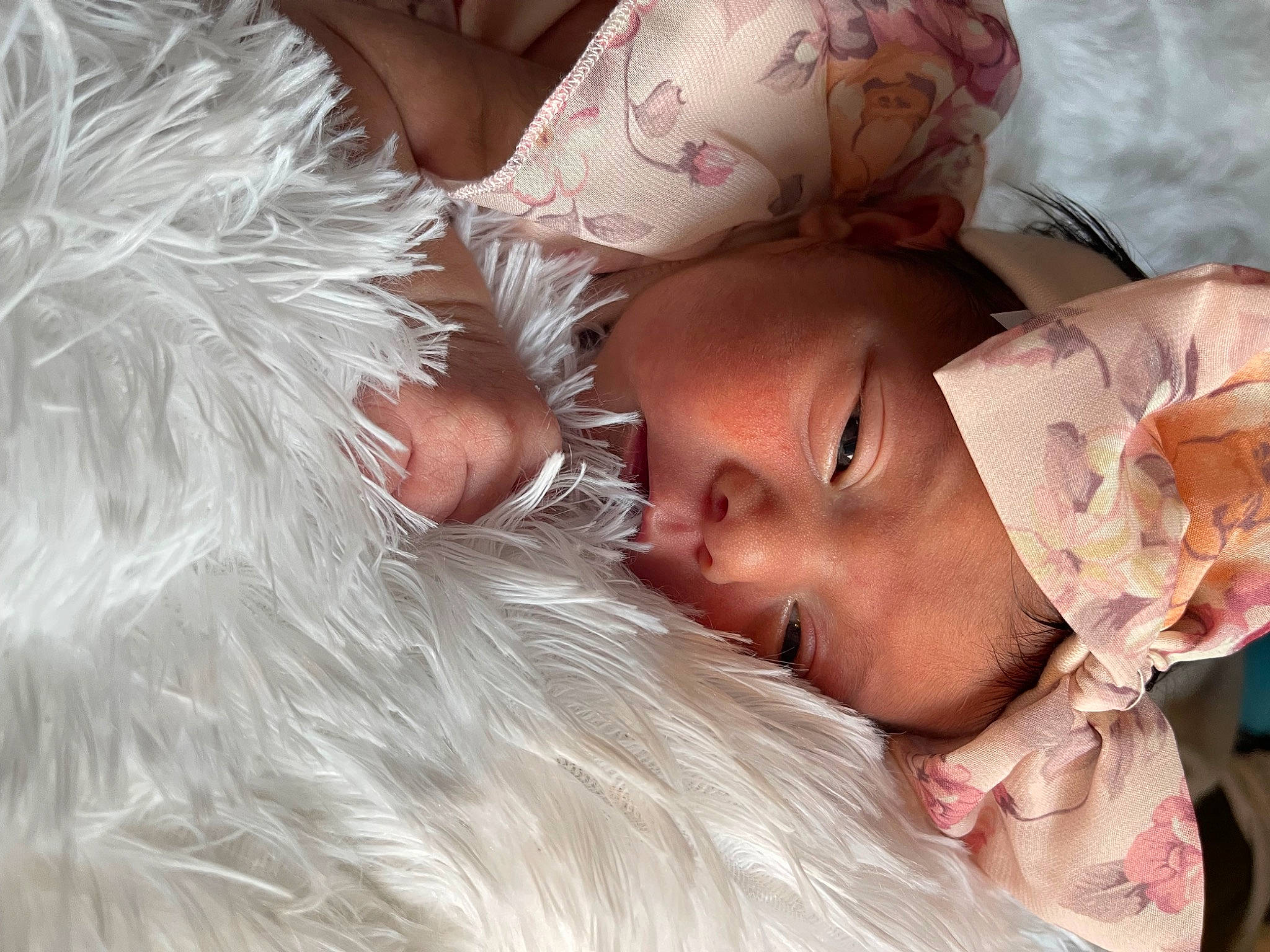 Jazlynn is registered to the contest to win money with this photo: abdomen, baby, baby_toddler_clothing, cheek, chest, child, comfort, ear, eye, eyebrow, eyelash, fur, happy, headgear, headwear, human_body, lip, nose, person, pink