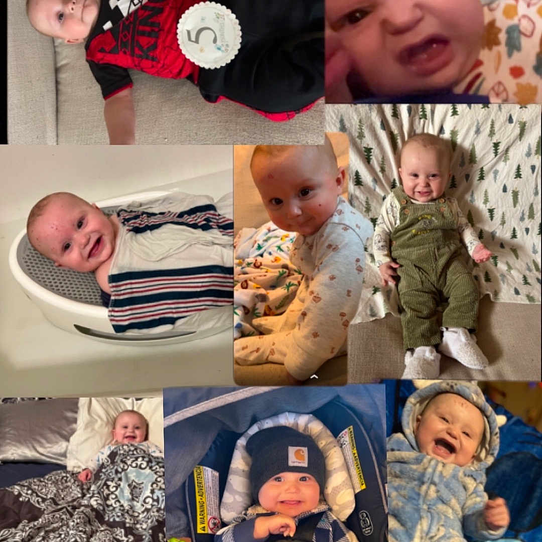 Kemery joined the competition — help win amazing prizes! art, baby, bed, clothing, collage, couch, cushion, face, furniture, happy, hat, head, homedecor, laughing, newborn, pants, person, photography, portrait, sleeping