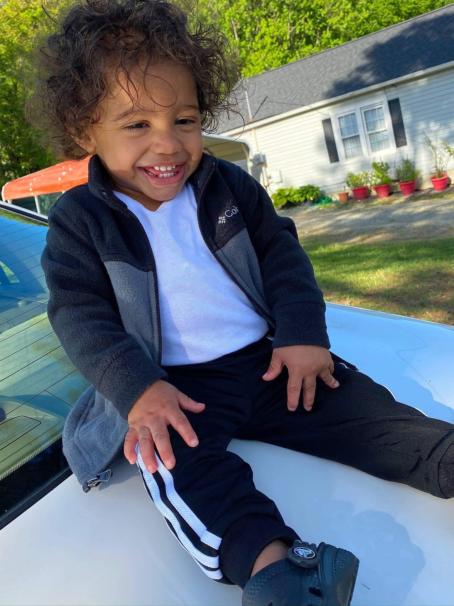 Amir joined the competition — help win amazing prizes! child, family_car, footwear, joy, leg, person, shoe, sitting, smile