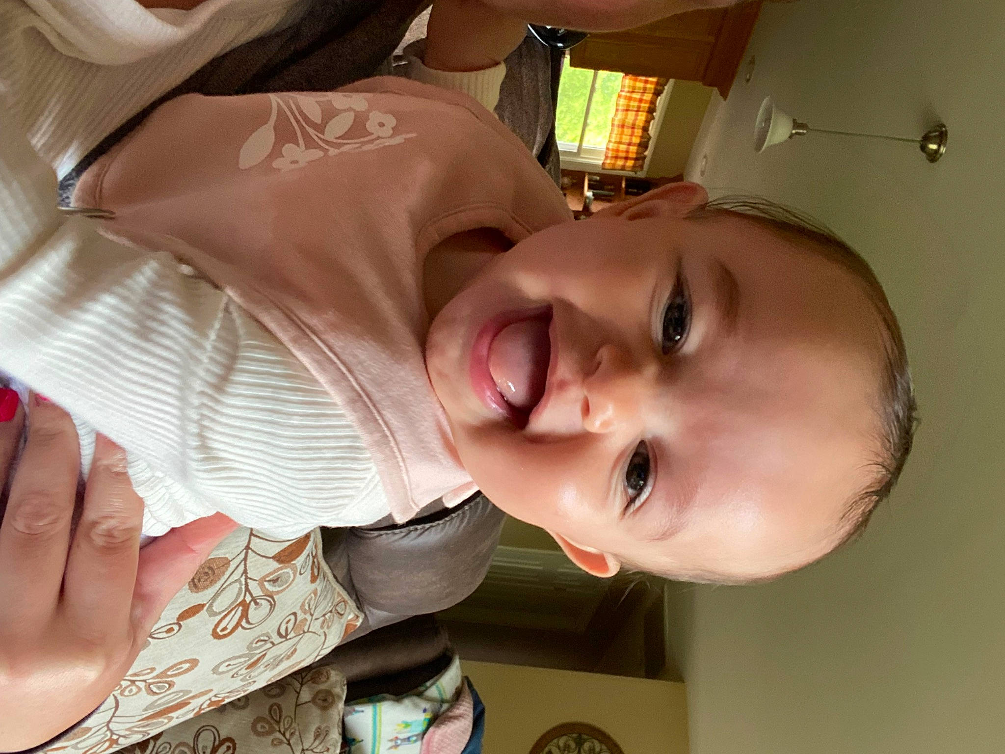 Amelia joined the competition — help win amazing prizes! baby, baby_laughing, cheek, dress, ear, eyebrow, eyelash, finger, happy, hat, iris, jaw, lip, mouth, neck, nose, person, skin, smile, toddler