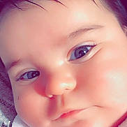 Dulcé Herbreteau a rejoint le concours — aidez-le/la à gagner de superbes lots ! adorable, baby, child, close_up, cute, expression, eyes, face, head, human, indoors, infant, newborn, person, portrait, skin, skin_texture, soft_texture, white_fabric, young