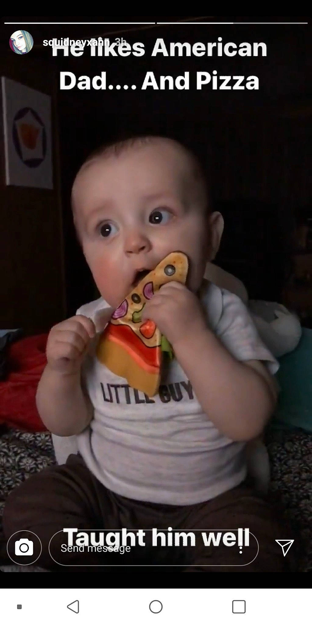 Axle joined the competition — help win amazing prizes! baby, child, cuisine, eating, finger_food, food, headwear, internet_meme, junk_food, mouth, nose, person, photo_caption, photography, surprise, toddler