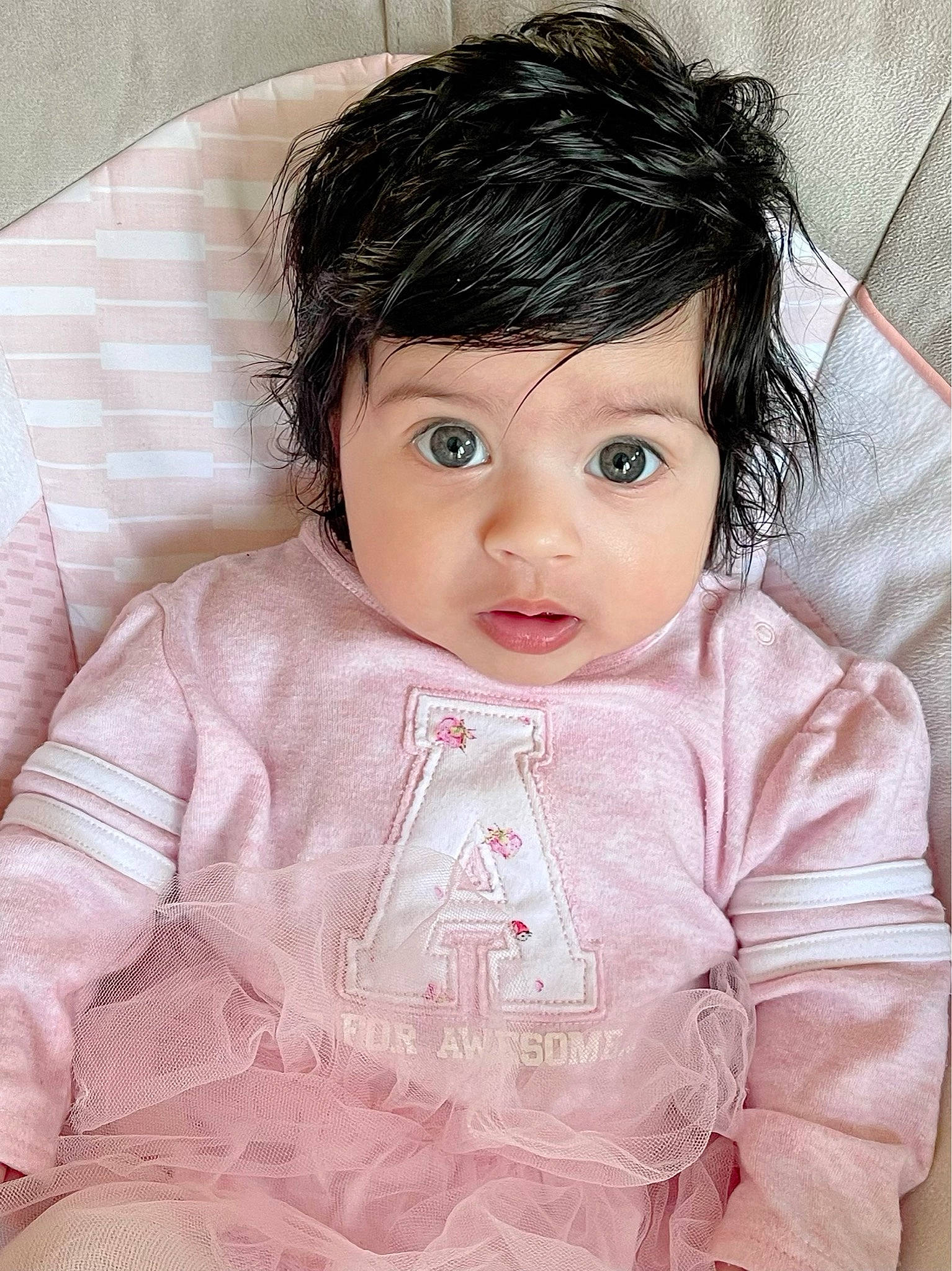 Amber joined the competition — help win amazing prizes! cheek, chin, doll, eye, eyebrow, eyelash, face, forehead, head, headwear, iris, jaw, lip, nose, outerwear, person, pink, skin, sleeve, textile