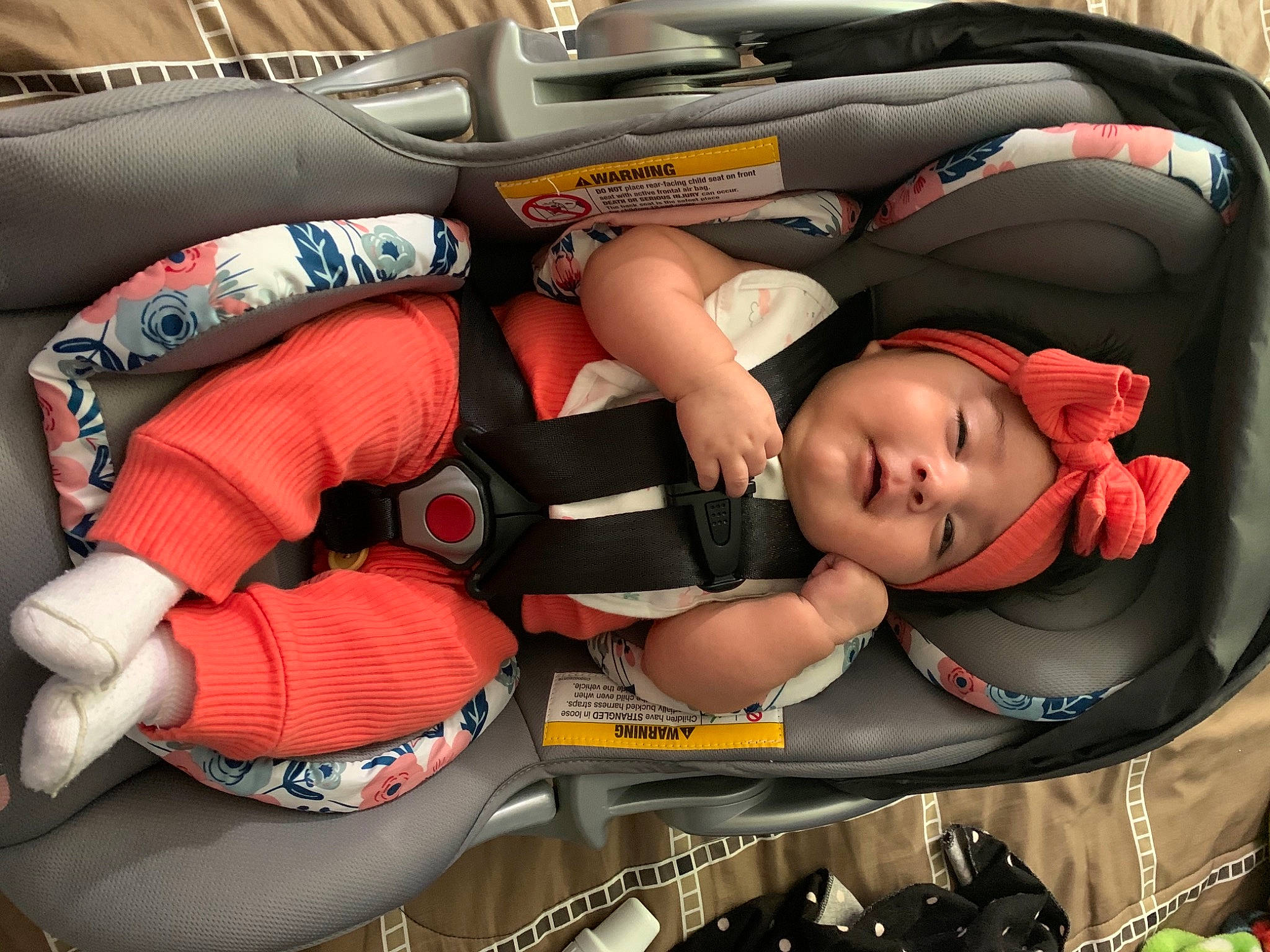 Isabella joined the competition — help win amazing prizes! baby, baby_carriage, baby_in_car_seat, baby_products, car_seat, child, comfort, headwear, person, product, toddler