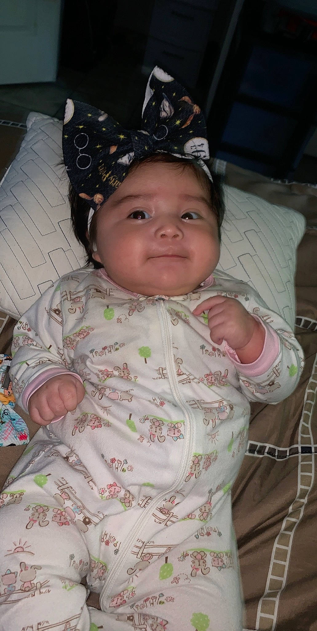 Isabella is registered to the contest to win money with this photo: baby, cheek, child, headwear, iris, person, skin, toddler