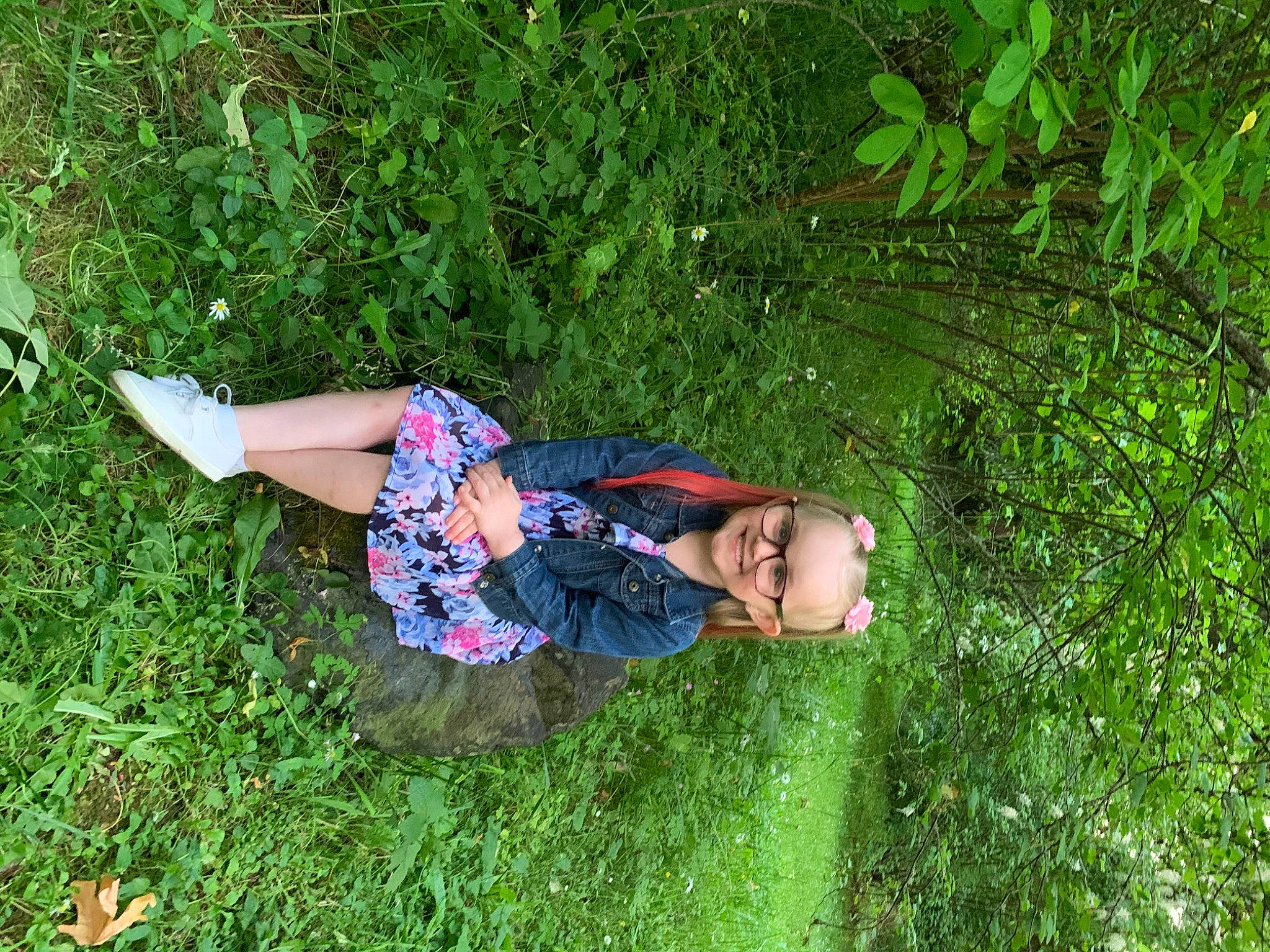 Halona is registered to the contest to win money with this photo: botany, fawn, fun, grass, grass_family, green, joy, jungle, people_in_nature, person, plant, tree