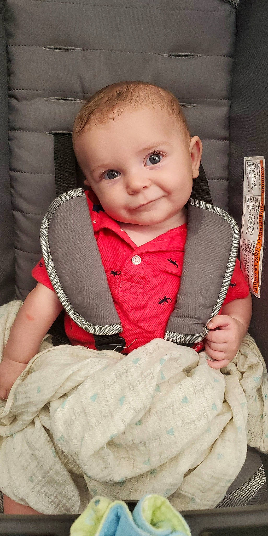 Thayer Kysen Ezra joined the competition — help win amazing prizes! baby, baby_toddler_clothing, cheek, chin, collar, comfort, eye, face, finger, hair, happy, head, iris, joy, lip, outerwear, person, product, skin, sleeve