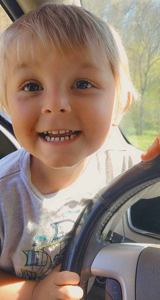 Xavier Allen joined the competition — help win amazing prizes! automotive_tire, chin, eye, eyebrow, eyelash, fun, grass, happy, iris, joy, lip, motor_vehicle, mouth, person, plant, skin, smile, standing, toddler, tree