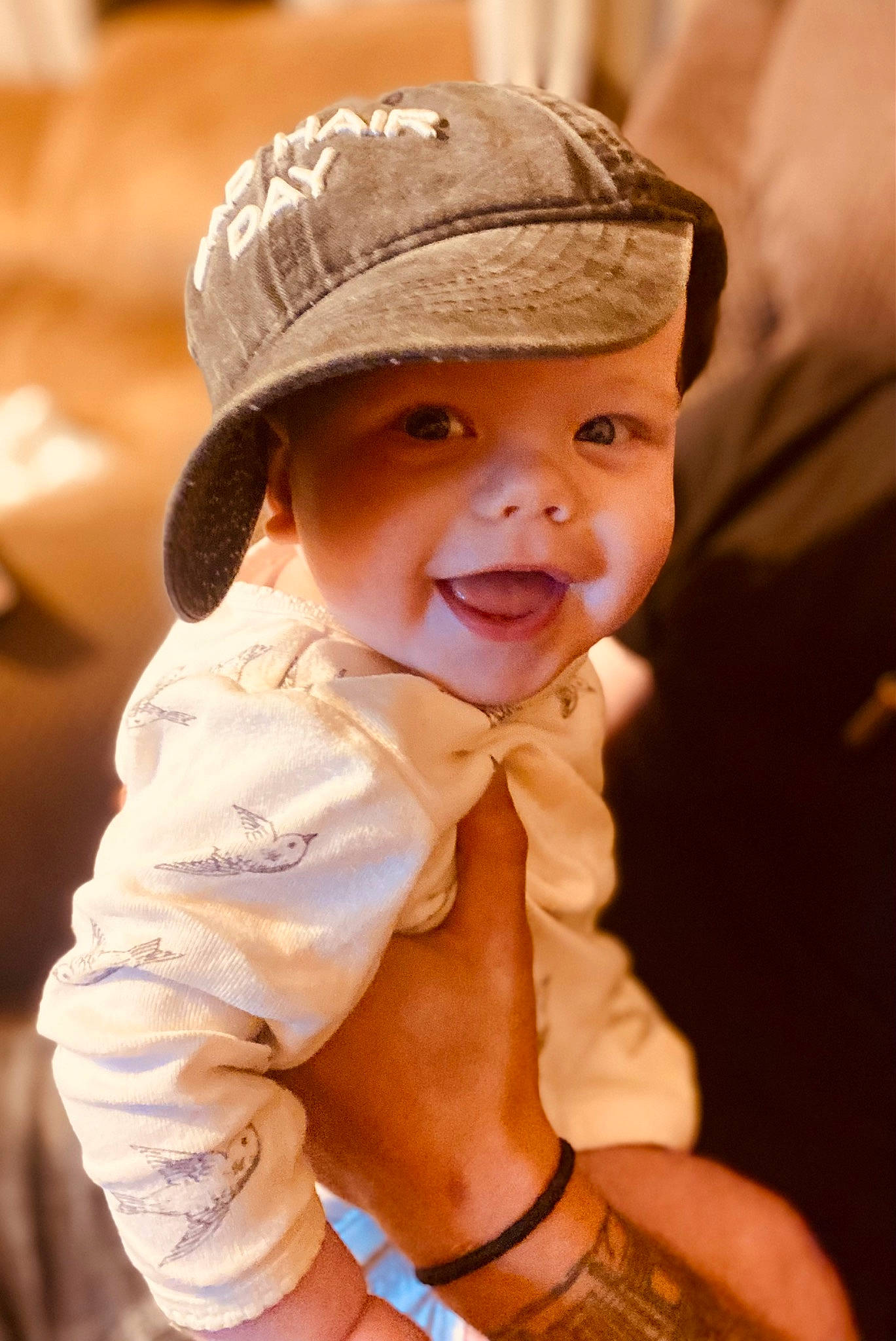Ezra joined the competition — help win amazing prizes! baby, baby_toddler_clothing, cap, cheek, child, eye, fashion_accessory, flash_photography, fun, gesture, happy, hat, headgear, headwear, human_body, lip, person, skin, sleeve, smile