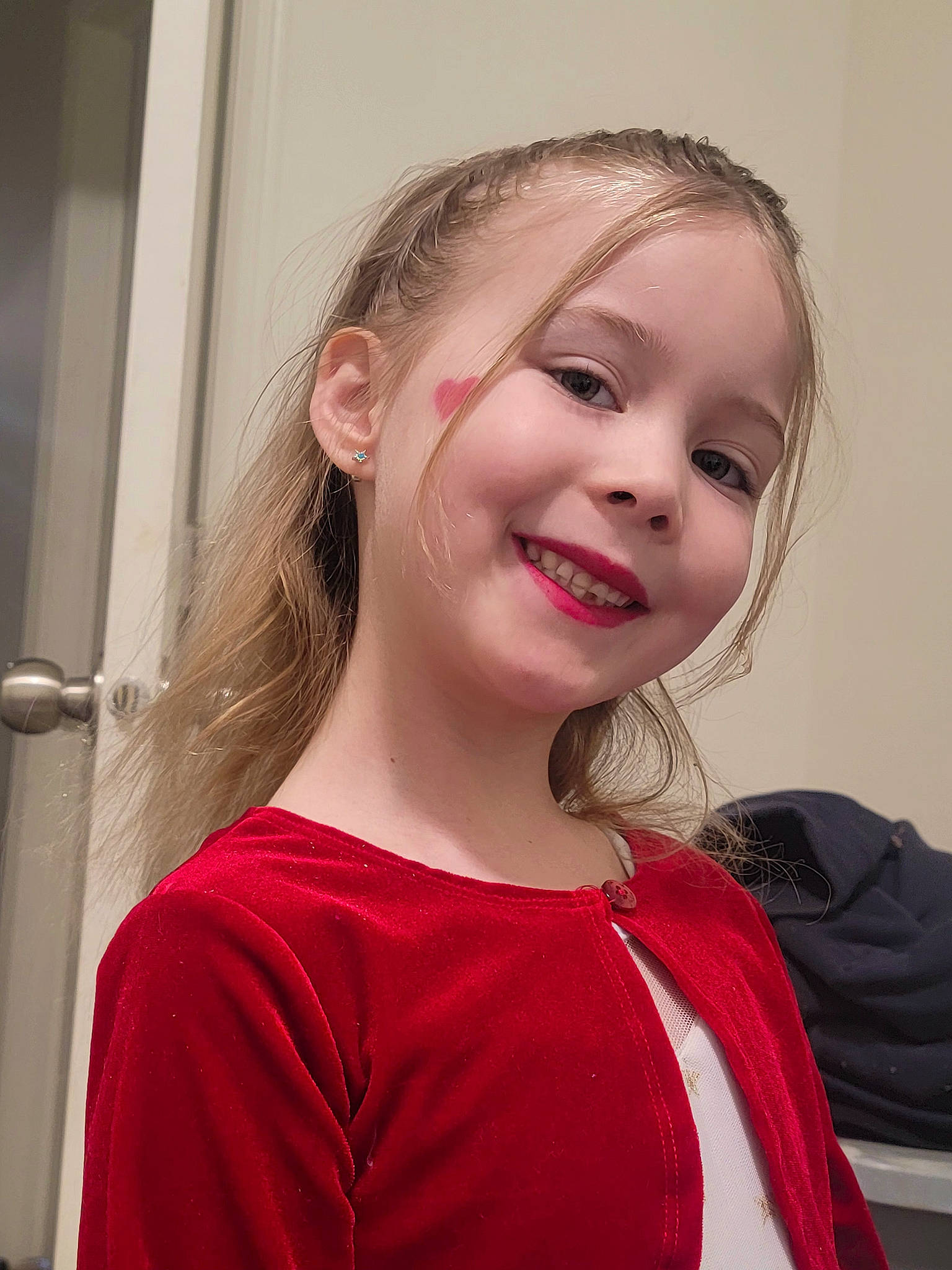 Codie joined the competition — help win amazing prizes! blond, brown_hair, cheek, chin, ear, eye, eyebrow, eyelash, facial_expression, flash_photography, fun, happy, iris, joy, lip, long_hair, neck, person, shoulder, sleeve