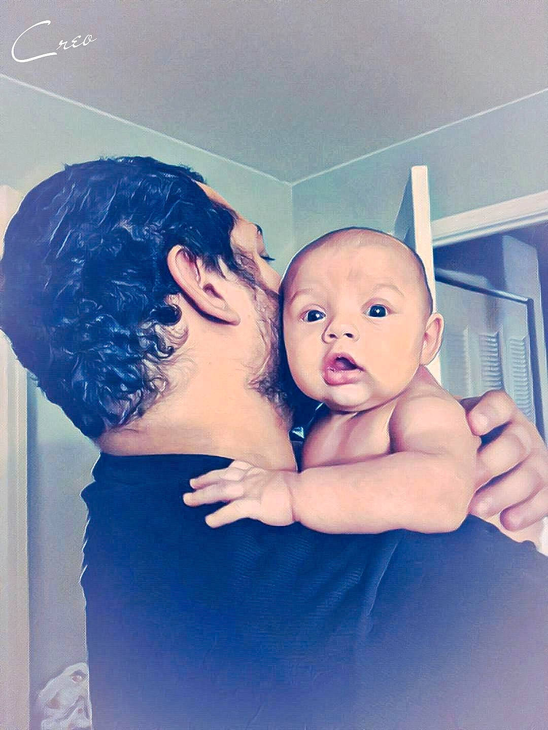 Draven joined the competition — help win amazing prizes! baby, child, daughter, ear, face, forehead, gesture, hand, happy, head, hug, interaction, love, male, mother, muscle, person, photography, skin, smile