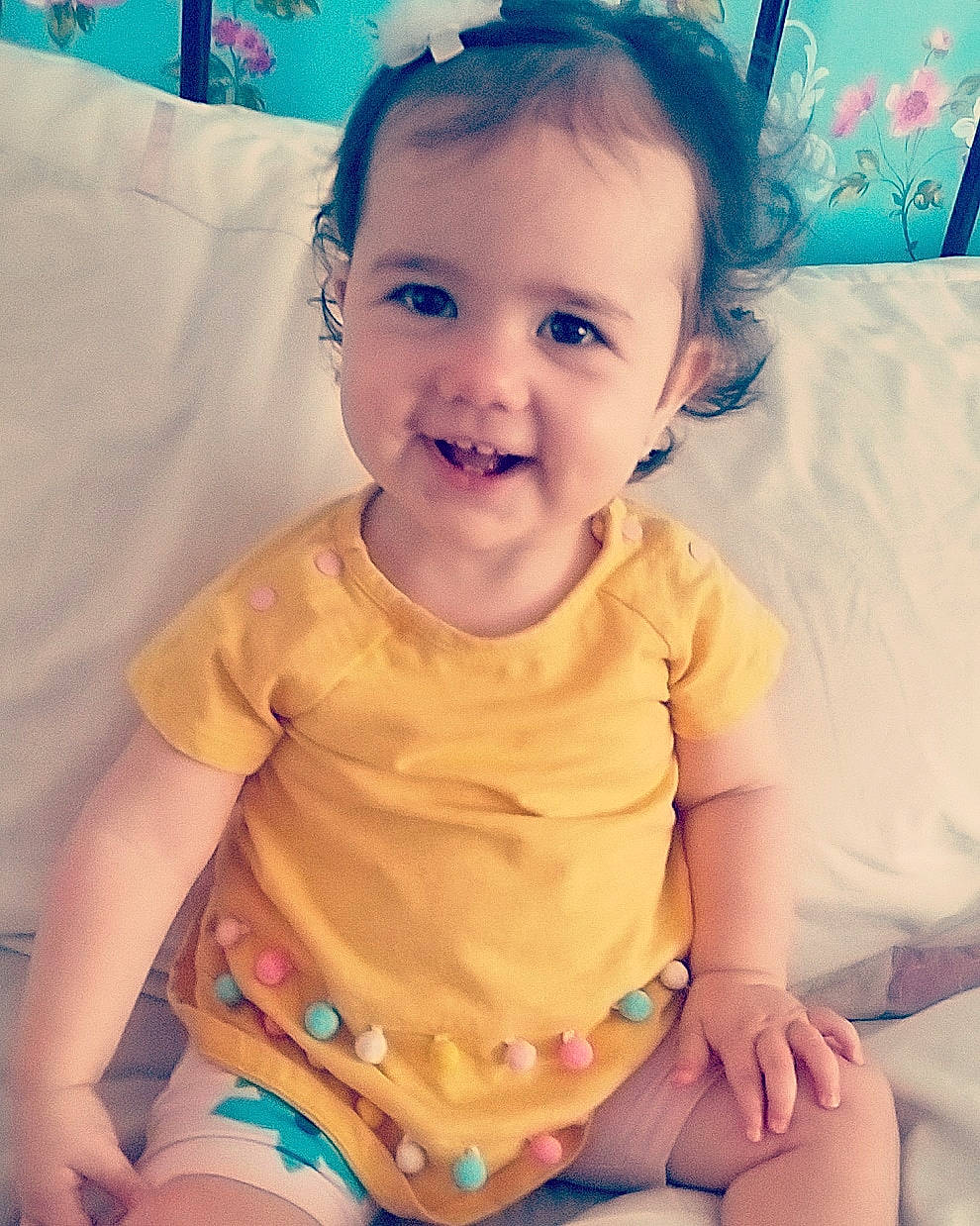 Amya joined the competition — help win amazing prizes! baby, beauty, cheek, child, chin, eye, face, facial_expression, forehead, happy, head, human, joy, leg, lip, nose, organ, person, pink, skin