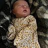 Ivory is registered to the contest to win money with this photo: baby, sleeping, infant, blanket, floral_outfit, cozy, soft_texture, child, peaceful, portrait, indoor, cute, newborn, resting, patterned_blanket, small_hands, face, head, warm, comfort