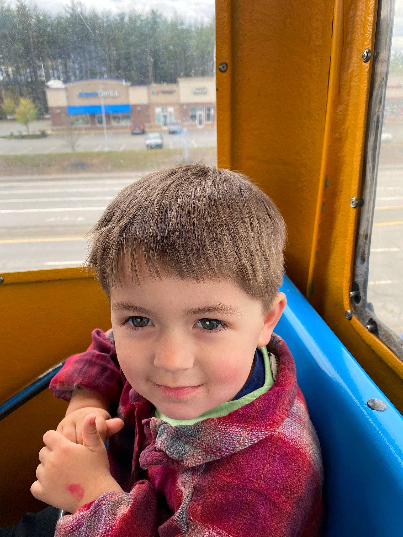 Kayson joined the competition — help win amazing prizes! child, chin, city, electric_blue, eye, facial_expression, fun, grass, hand, happy, head, joy, leisure, nose, person, recreation, skin, sky, smile, standing