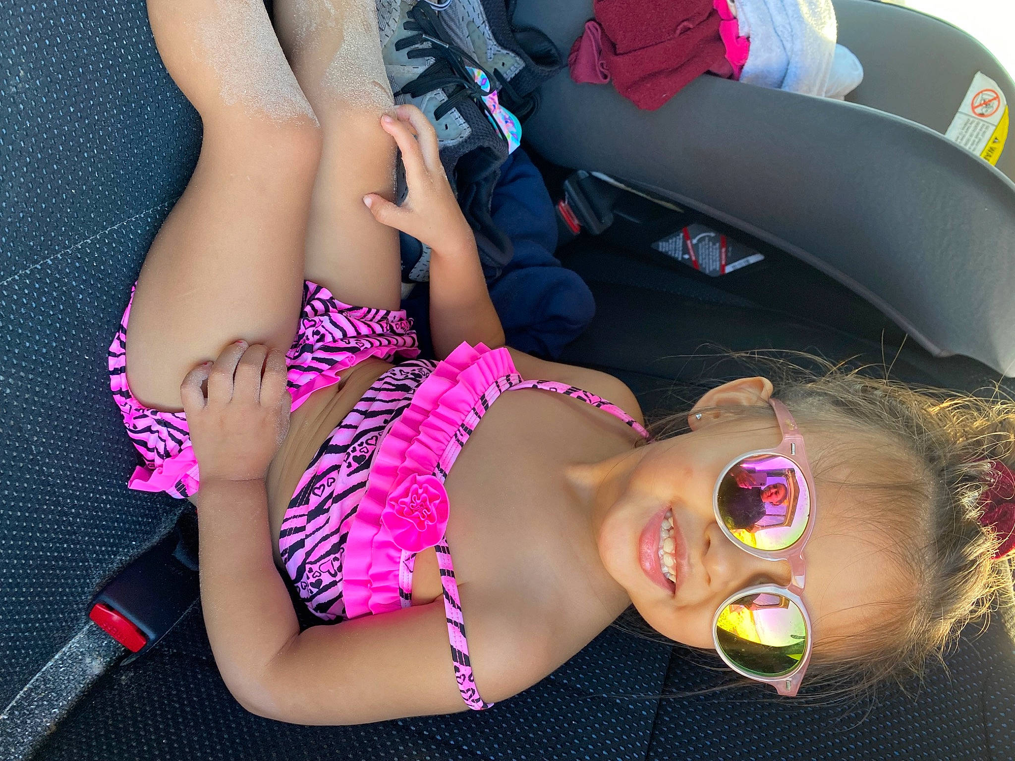 Brynleigh joined the competition — help win amazing prizes! black_hair, brassiere, chest, eyelash, eyewear, face, finger, fun, goggles, happy, joy, leisure, mouth, nail, person, pink, sunglasses, swimsuit_top, swimwear, thigh