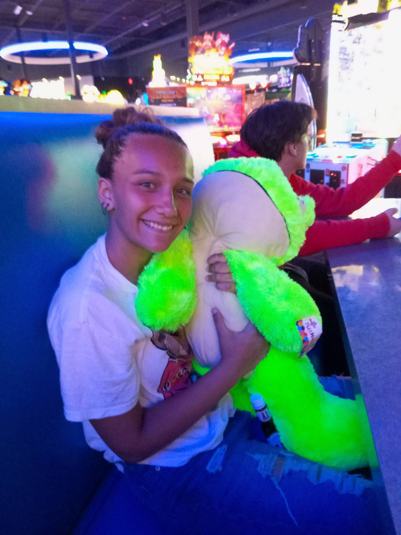 Lili joined the competition — help win amazing prizes! amusement_ride, animation, child, entertainment, event, fun, games, happy, joy, leisure, party, person, personal_protective_equipment, play, recreation, shorts, smile, t_shirt, toy, vacation