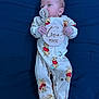 Ryder is registered to the contest to win money with this photo: baby, blanket, blue_background, child, cute, footed_pajamas, hands, infant, lying_down, milestone, newborn, pacifier, pajamas, plush, portrait, sign, sleepwear, soft, two_months, winnie_the_pooh