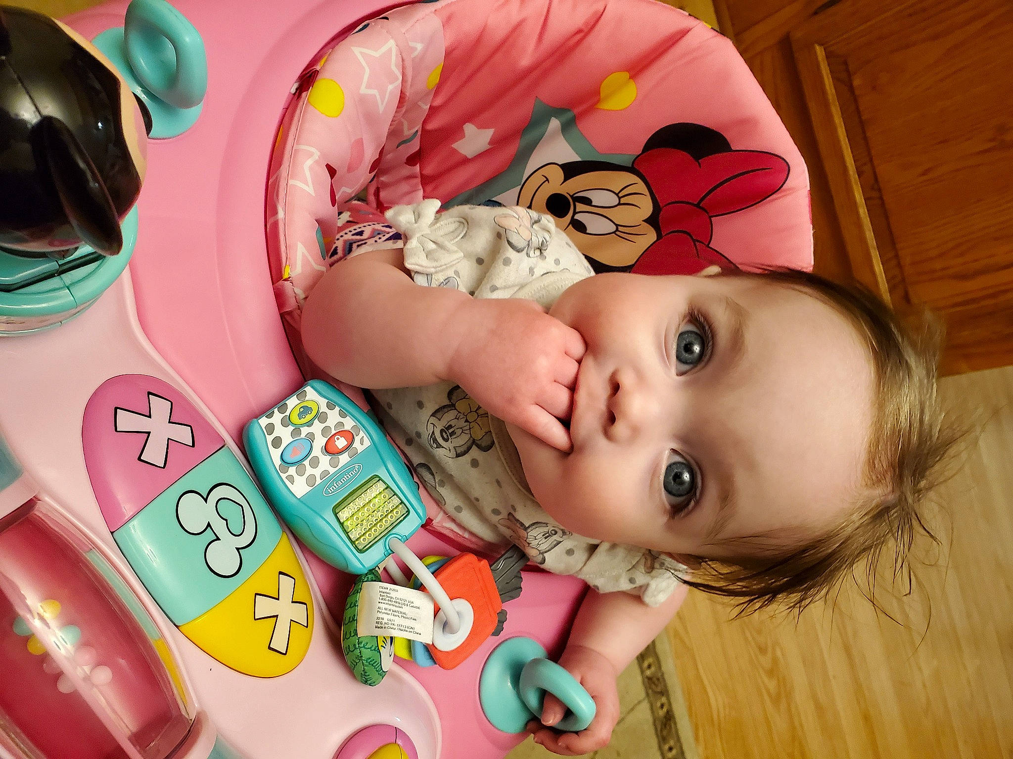 Cara joined the competition — help win amazing prizes! baby, baby_products, baby_toddler_clothing, baby_toys, cheek, child, eye, eyelash, fun, happy, nose, person, pink, plastic, play, product, room, skin, toddler, toy