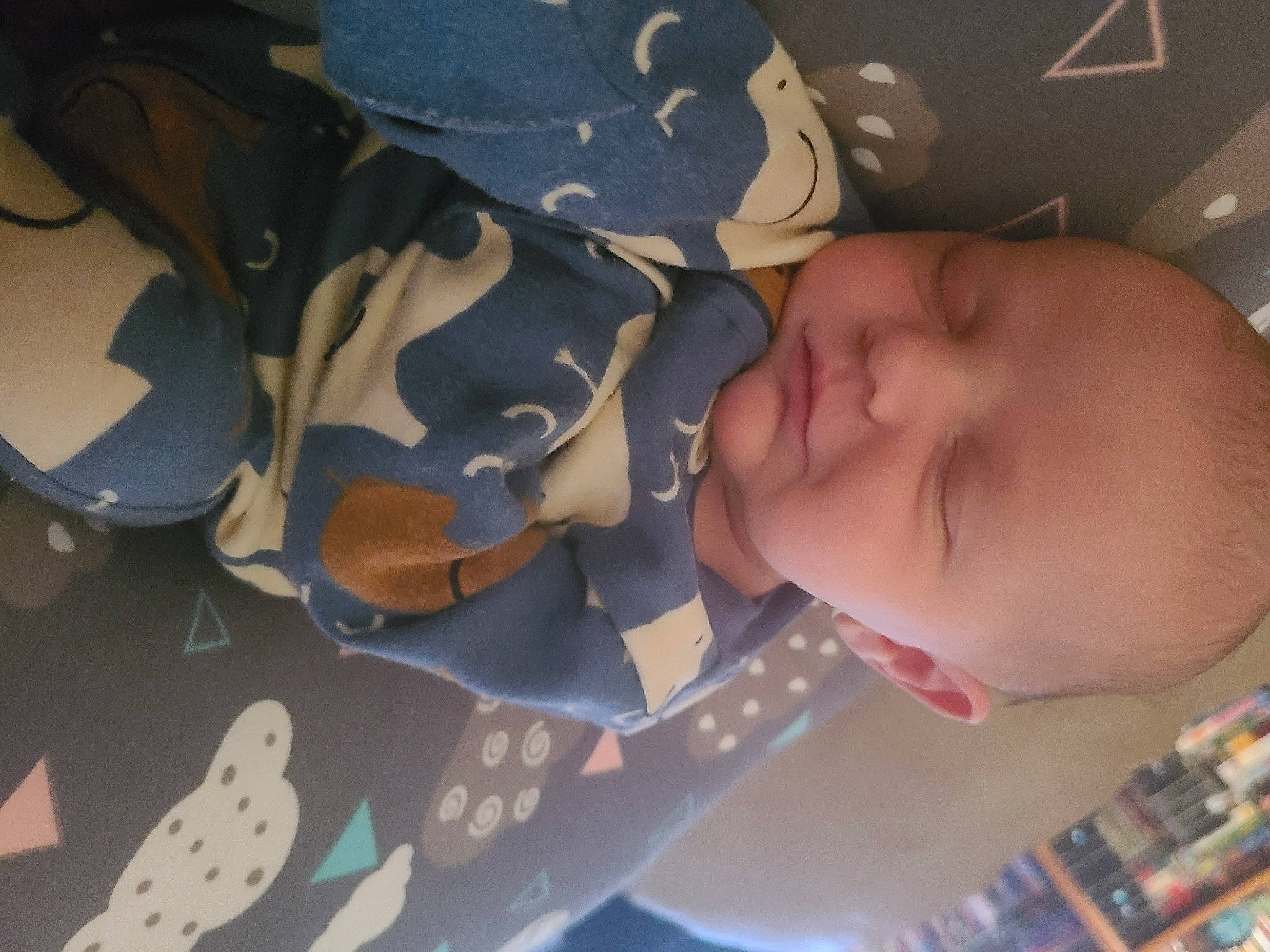 William joined the competition — help win amazing prizes! baby, baby_products, baby_toddler_clothing, carmine, cheek, child, comfort, facial_expression, finger, fun, happy, mammal, mouth, pattern, person, room, shelf, smile, textile, toddler