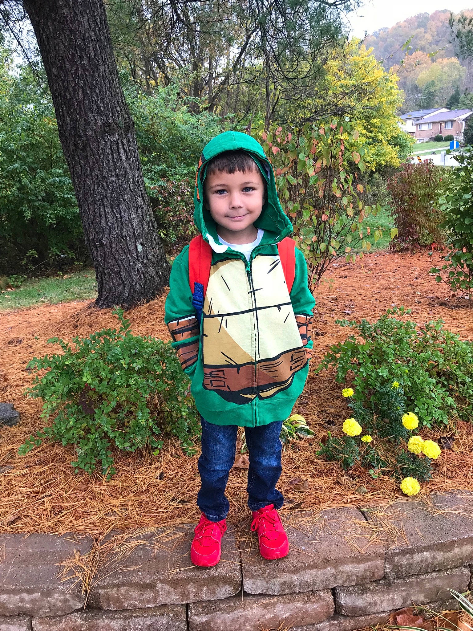 Xavier joined the competition — help win amazing prizes! botany, child, garden, joy, leisure, outerwear, person, plant, recreation, smile, soil, toddler, tourism, tree, vacation