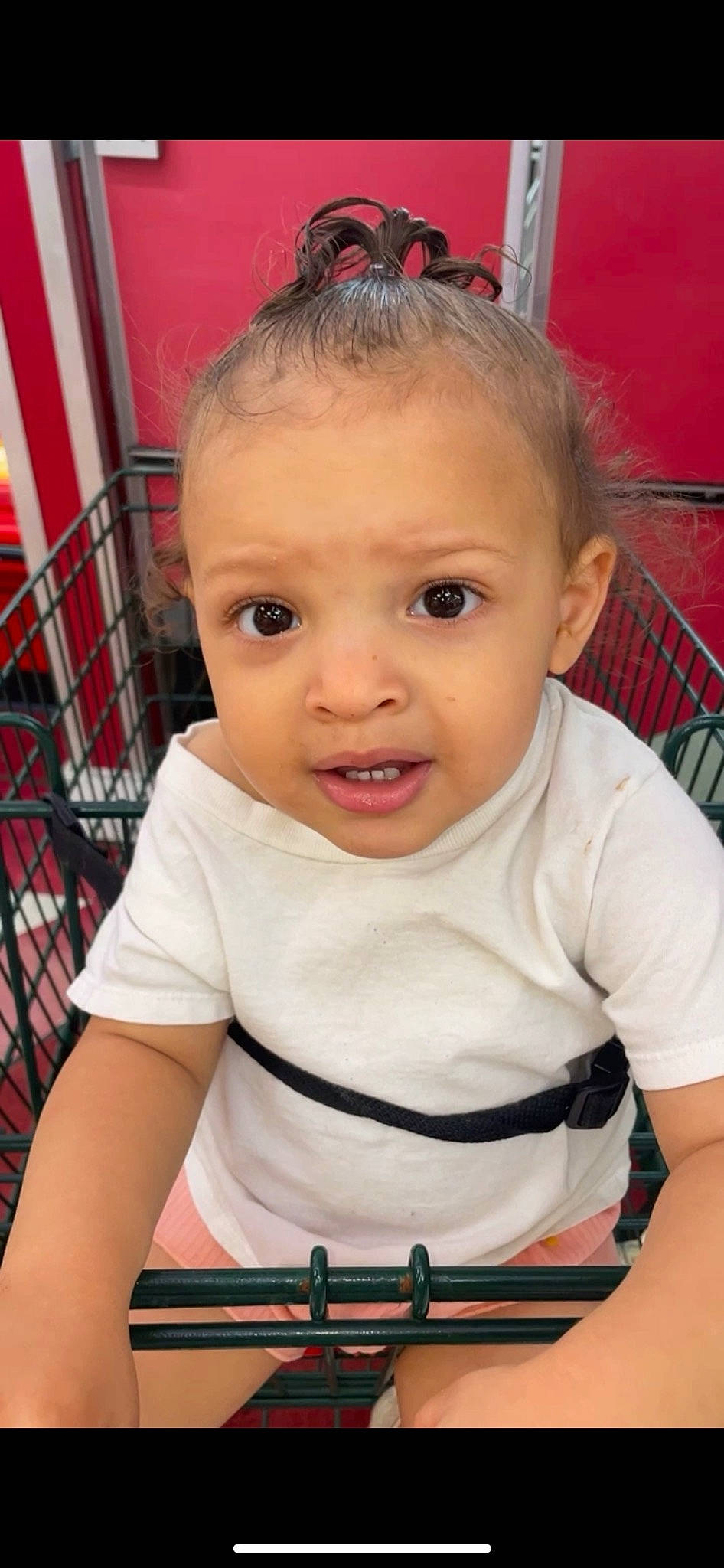 Amoura is registered to the contest to win money with this photo: baby, baby_products, baby_toddler_clothing, cheek, child, chin, elbow, eyelash, fun, happy, iris, lip, nose, person, product, sitting, skin, sleeve, smile, t_shirt