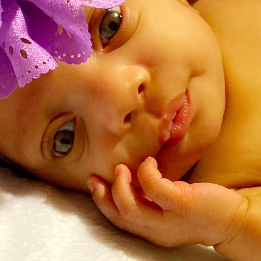Nola joined the competition — help win amazing prizes! cheek, child, close_up, eye, eyebrow, eyelash, finger, forehead, hand, lavender, lip, muscle, nail, organ, photography, purple, skin, thumb, toddler, violet