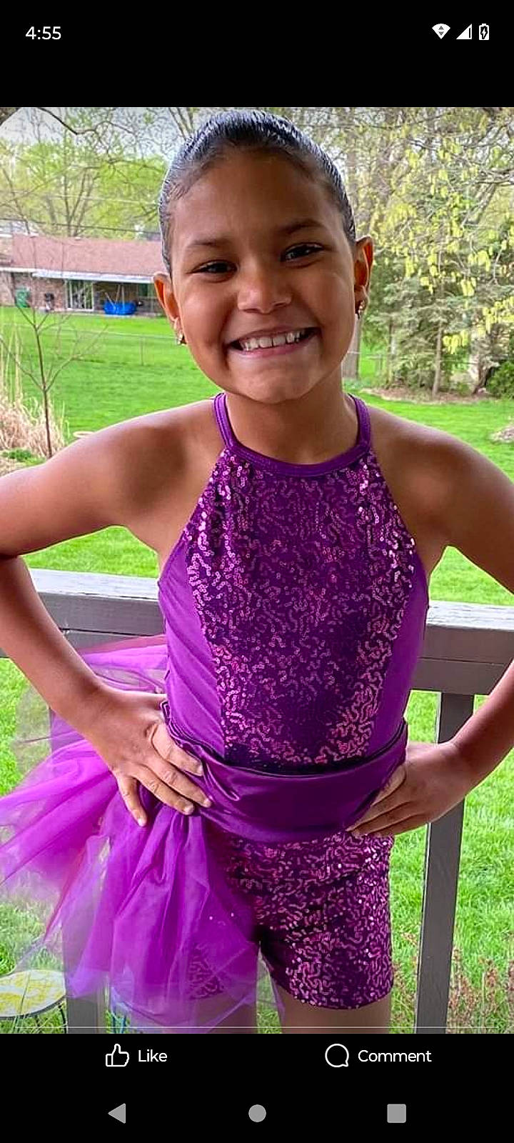 Bethanny joined the competition — help win amazing prizes! abdomen, beauty, electric_blue, embellishment, event, grass, green, happy, joy, magenta, pattern, people_in_nature, person, plant, purple, shoulder, sleeve, smile, summer, tree