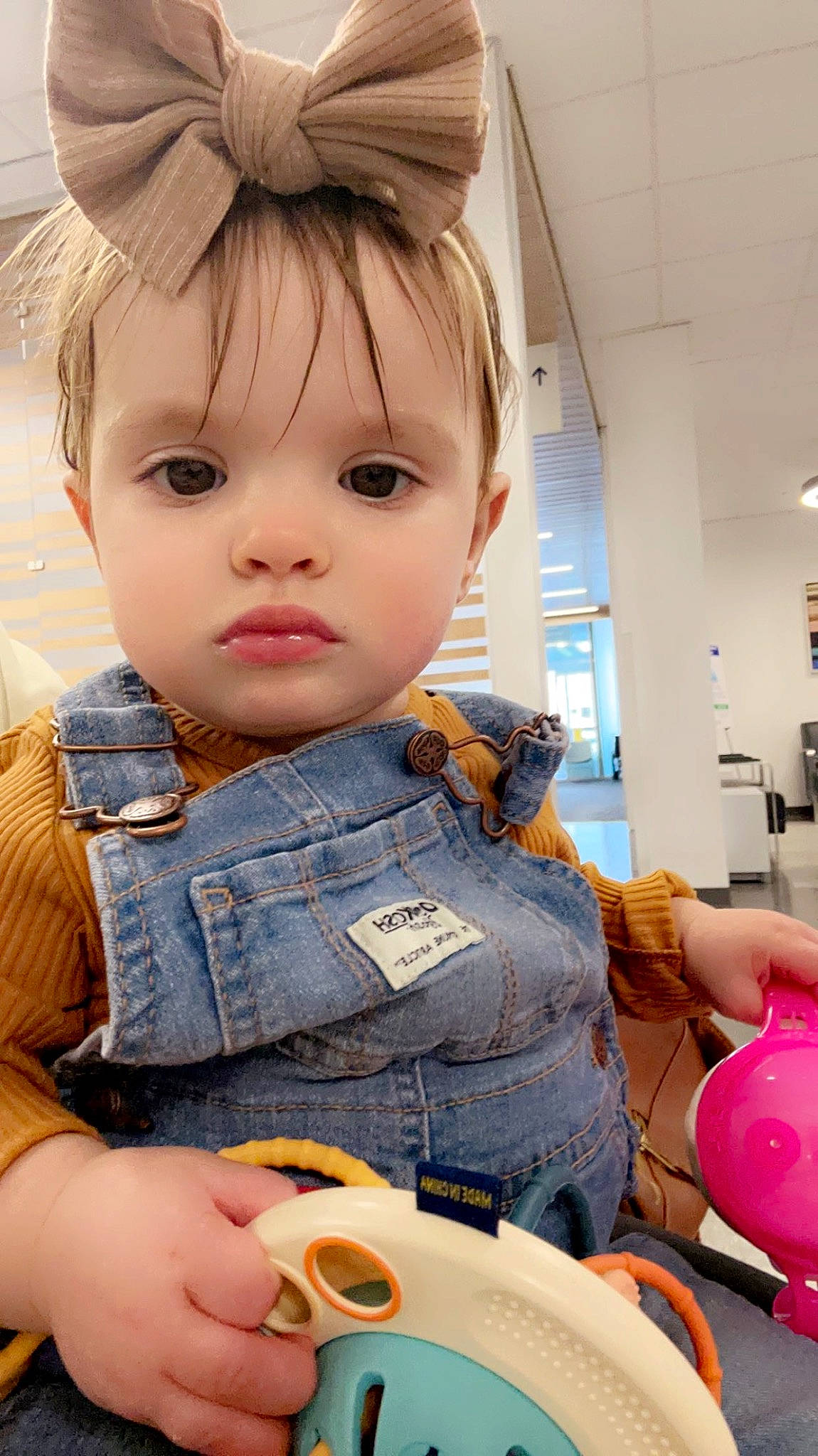 Julia Eva Rose joined the competition — help win amazing prizes! bangs, brown_hair, child, comfort_food, cool, doll, eyelash, fashion_accessory, fun, happy, nose, orange, organ, person, personal_protective_equipment, sitting, skin, tableware, toddler, toy