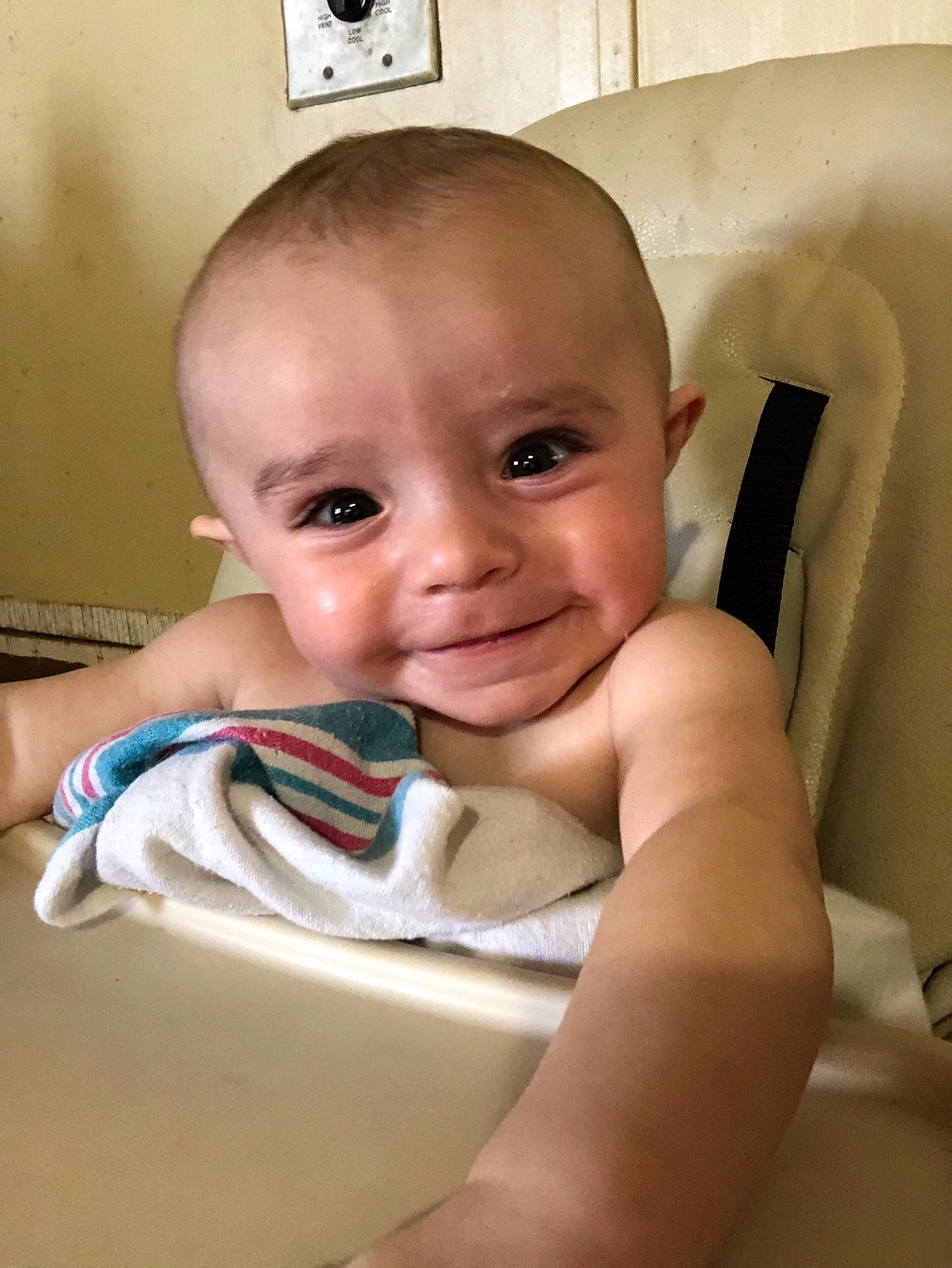 Lucas joined the competition — help win amazing prizes! baby, cheek, child, face, head, joy, lip, mouth, nose, person, skin, smile, toddler