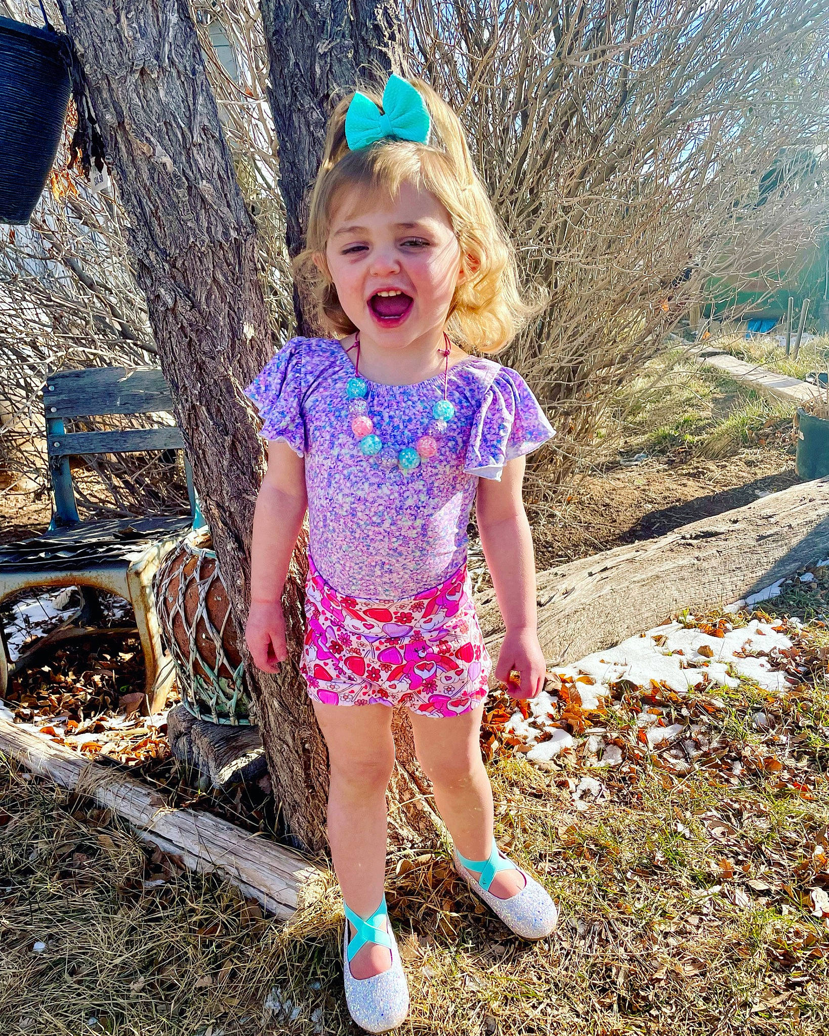 Emma joined the competition — help win amazing prizes! fun, grass, happy, leaf, leisure, nature, people_in_nature, person, pink, plant, recreation, shoulder, summer, sunglasses, sunlight, t_shirt, thigh, tints_and_shades, toddler, tree