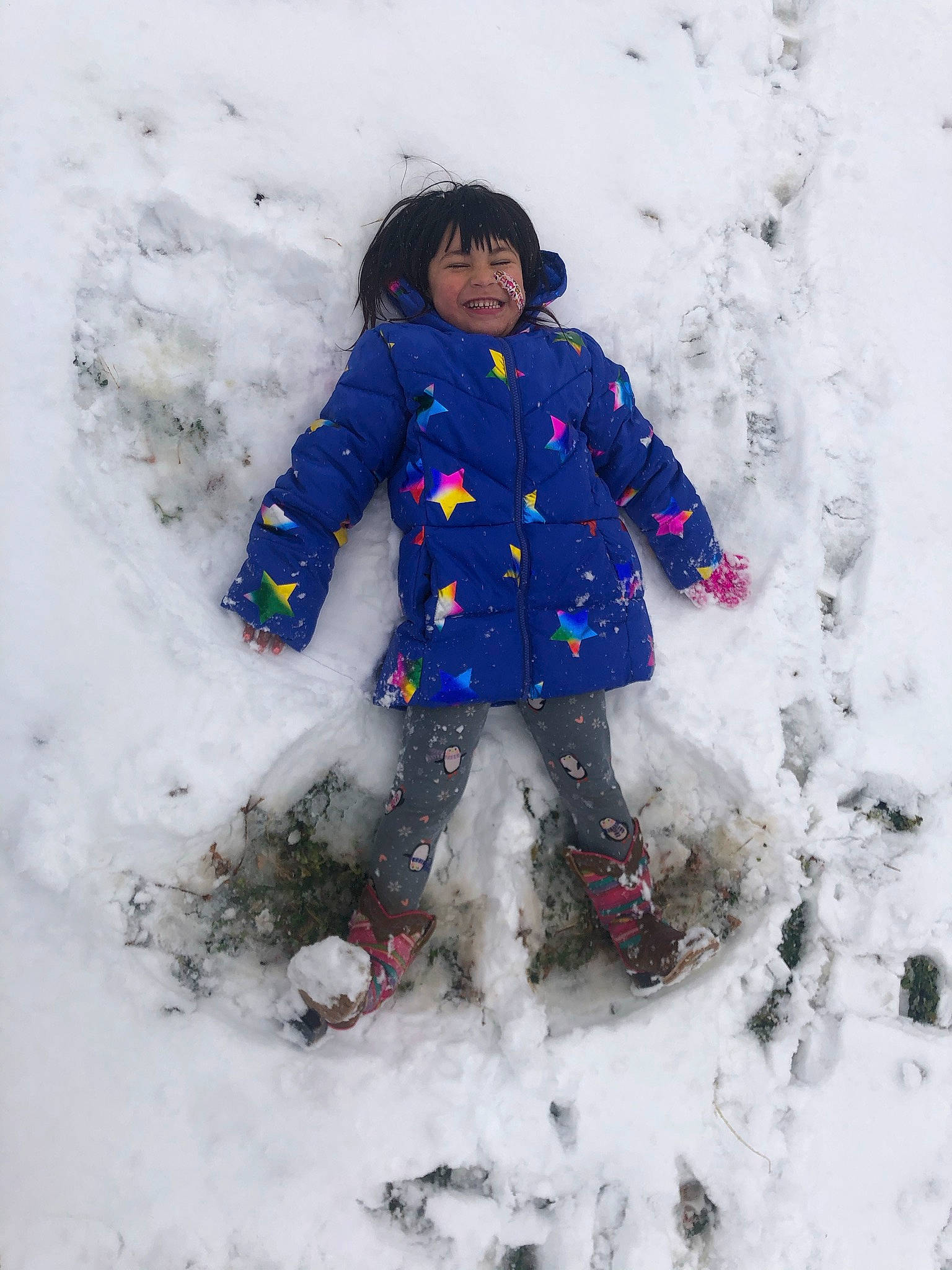Aubrie joined the competition — help win amazing prizes! baby_toddler_clothing, blizzard, boot, cheek, cool, freezing, geological_phenomenon, glove, hood, ice_cap, jacket, joy, outerwear, parka, person, play, playing_in_the_snow, precipitation, snow, trousers