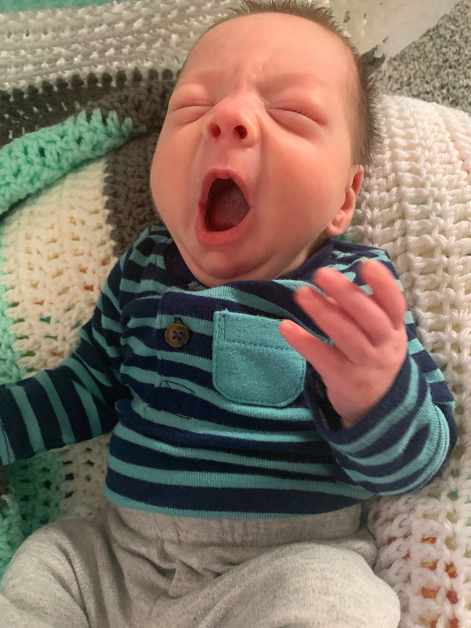 Lux is registered to the contest to win money with this photo: baby, baby_laughing, baby_making_funny_faces, cheek, child, face, facial_expression, laugh, mouth, nose, person, skin, smile, toddler, yawn