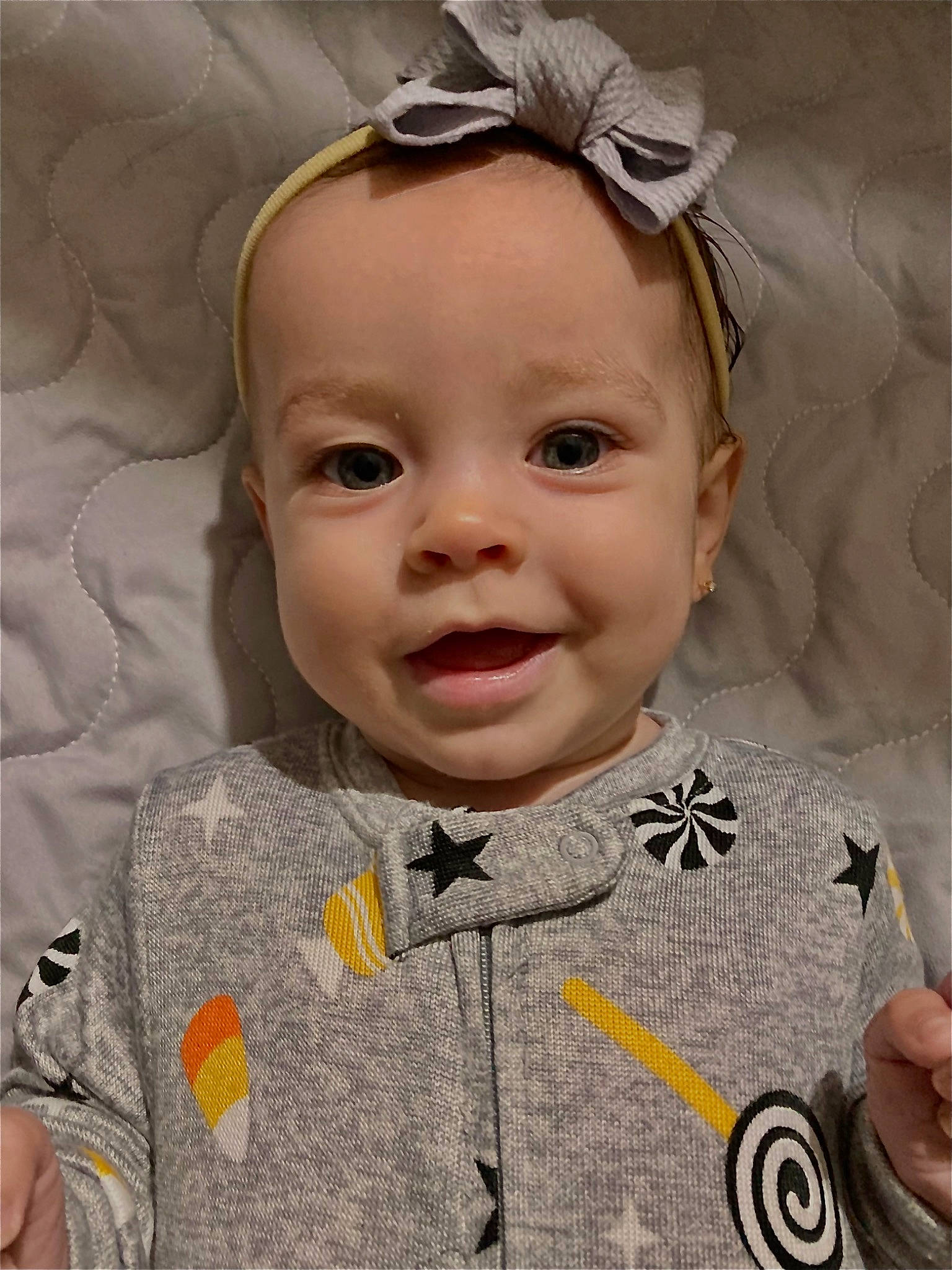 Alice joined the competition — help win amazing prizes! baby, baby_toddler_clothing, cheek, child, chin, clothing, collar, dress_shirt, eyelash, fashion_accessory, gesture, happy, head, nose, outerwear, person, skin, sleeve, smile, toddler