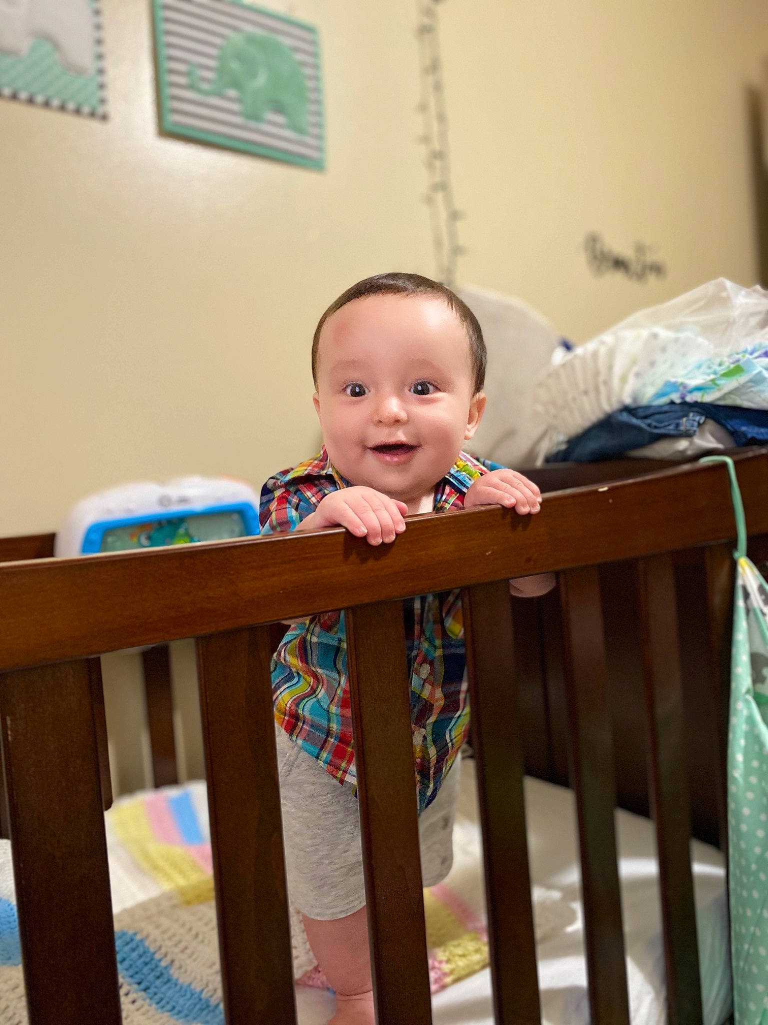 Braxton is registered to the contest to win money with this photo: baby, baby_products, baby_safety, baby_toys, bed, child, furniture, infant_bed, joy, nursery, person, product, room, skin, toddler