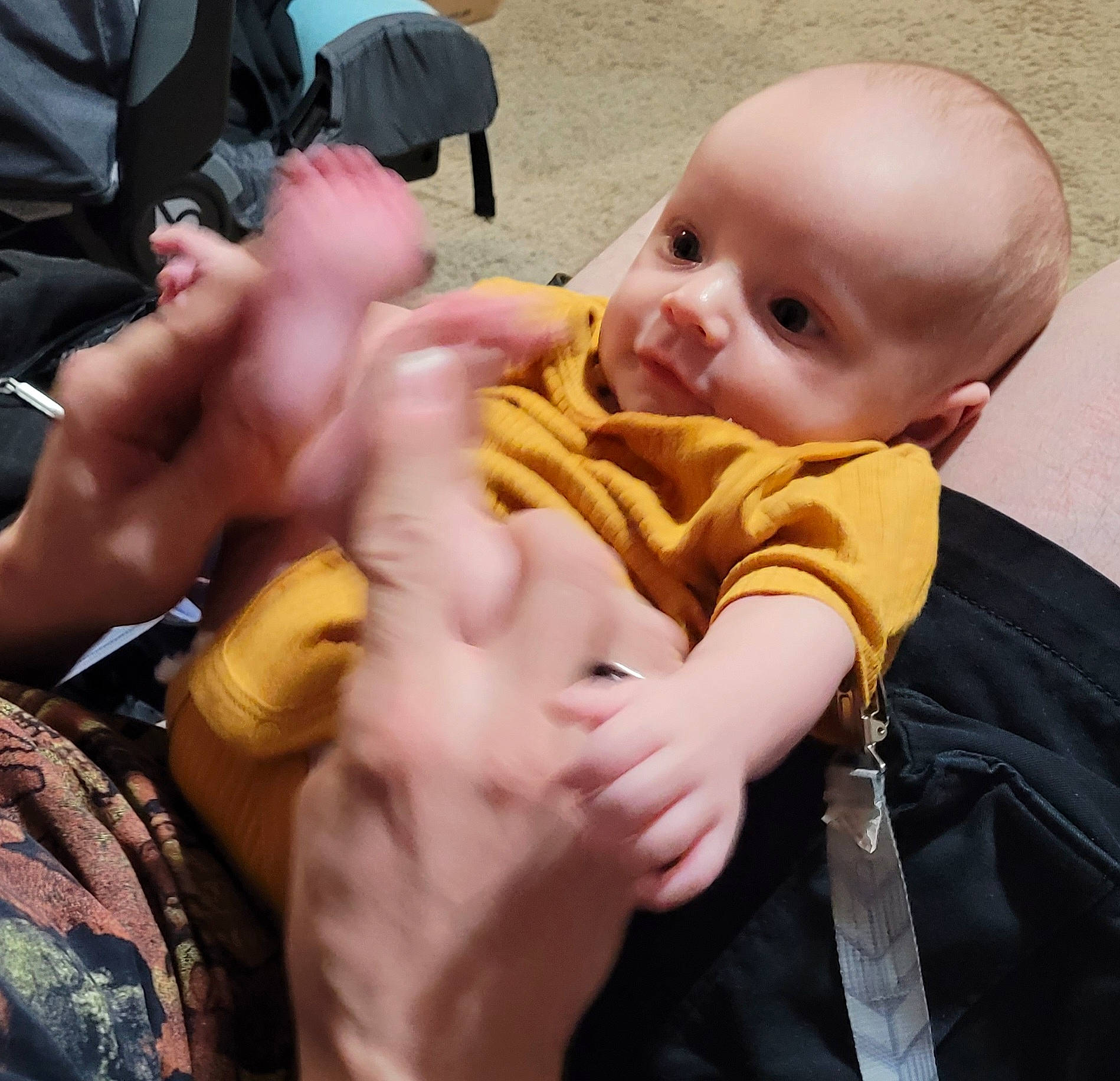 Ian joined the competition — help win amazing prizes! baby, baby_products, baby_toddler_clothing, cheek, chest, child, comfort, ear, event, finger, fun, gesture, hand, happy, nail, person, sitting, skin, thumb, toddler