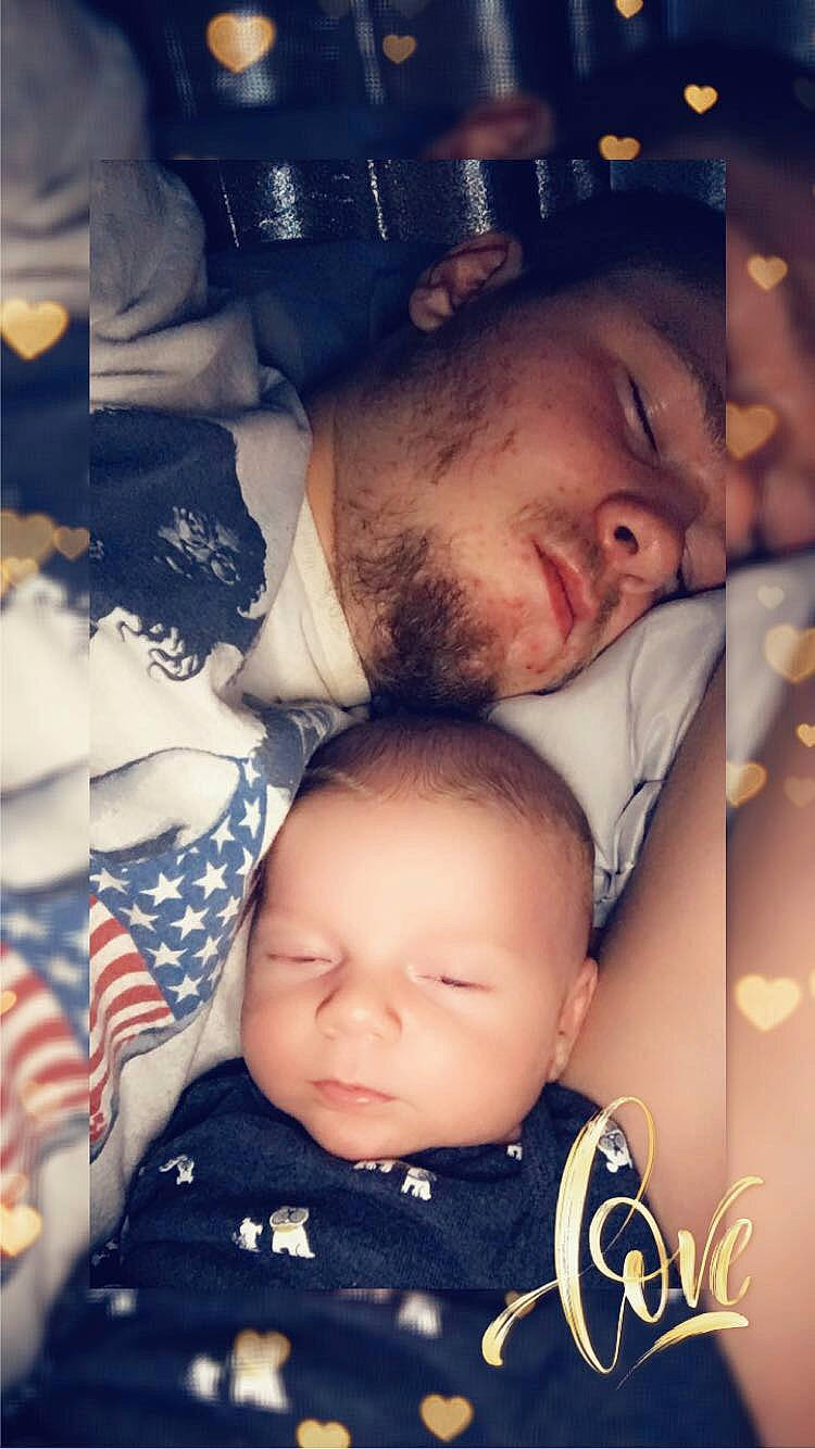 Branson is registered to the contest to win money with this photo: baby, beard, cheek, child, cloud, cool, flesh, fun, gesture, happy, interaction, love, mouth, nose, pattern, people, person, portrait_photography, sitting, square