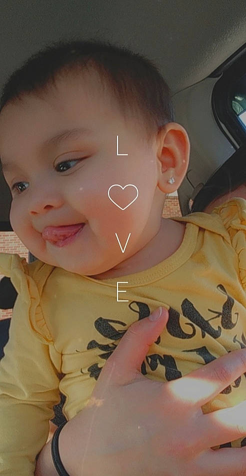 Aubrianna joined the competition — help win amazing prizes! baby, baby_toddler_clothing, cheek, child, chin, cool, ear, eye, eyebrow, eyelash, facial_expression, finger, forehead, head, iris, lip, nail, organ, person, skin