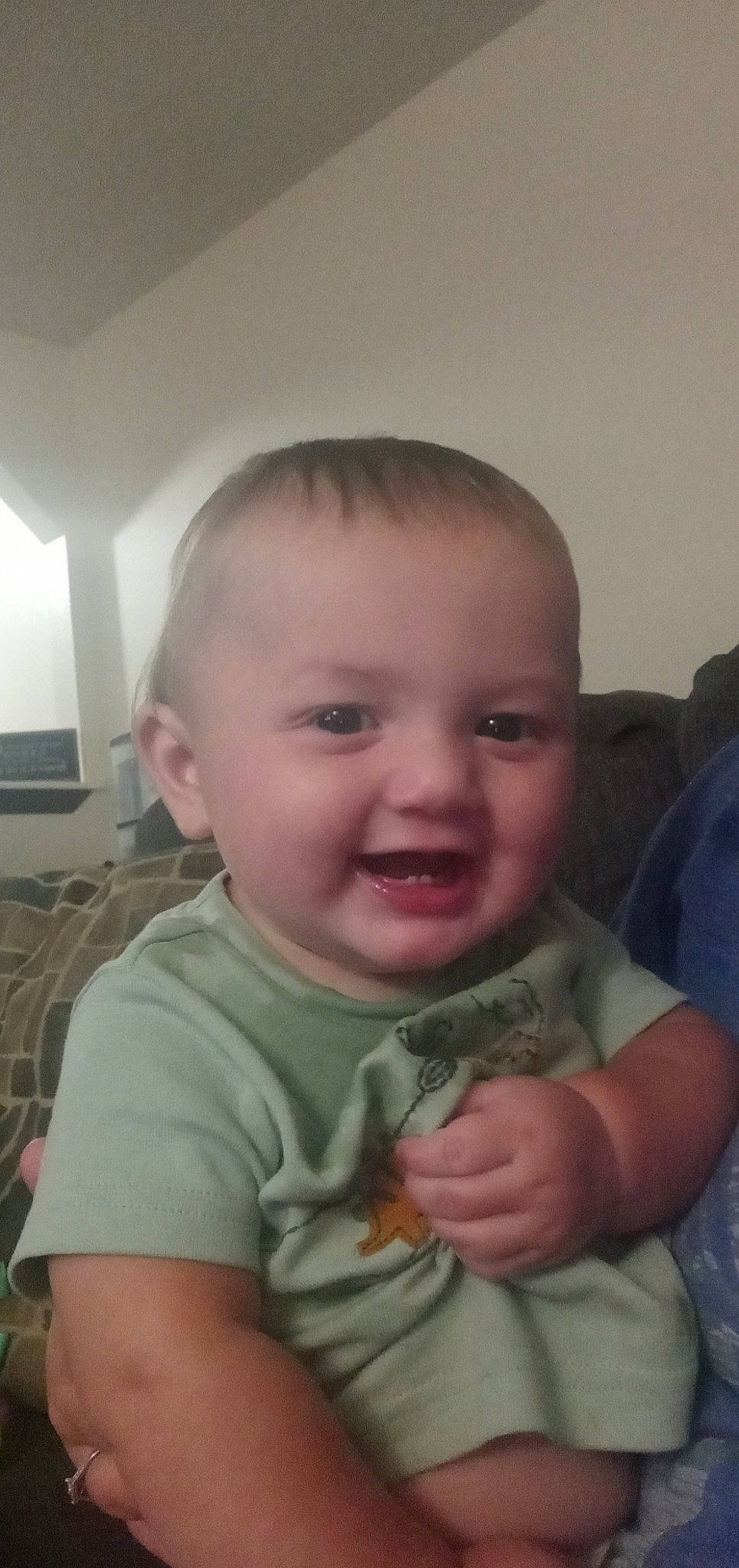 Lane is registered to the contest to win money with this photo: baby, baby_toddler_clothing, cheek, chin, comfort, ear, eyebrow, finger, forehead, gesture, hand, head, iris, jaw, joy, mouth, neck, nose, person, skin