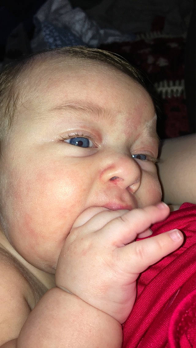 Kayden joined the competition — help win amazing prizes! baby, beauty, cheek, child, chin, close_up, eye, eyebrow, face, facial_expression, finger, forehead, hand, head, iris, lip, mouth, nose, person, skin
