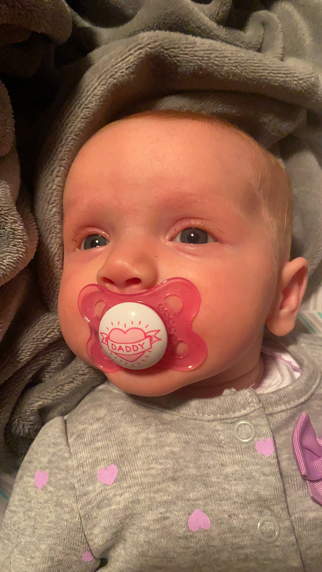 Harper joined the competition — help win amazing prizes! baby, baby_toddler_clothing, cheek, child, chin, ear, eye, eyebrow, eyelash, face, finger, happy, headgear, iris, lip, mouth, nose, person, pink, skin