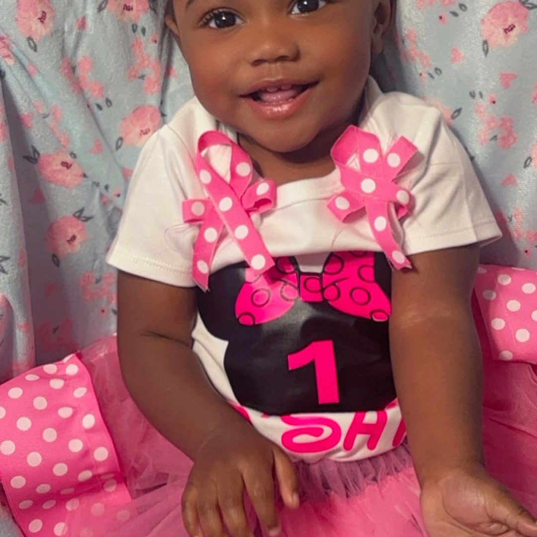 Dsaia joined the competition — help win amazing prizes! baby, background, bows, child, clothing, cute, fabric, face, floral, happy, indoors, pigtails, pink, polka_dot, portrait, shirt, sitting, smiling, toddler, tutu