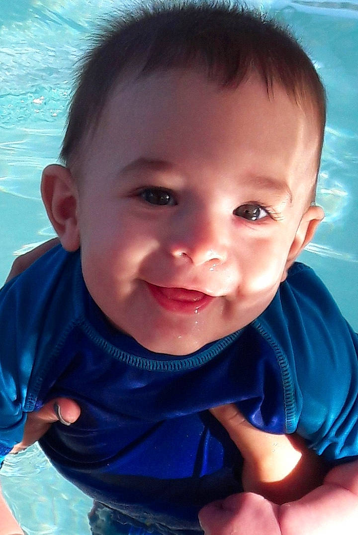 Knoxley joined the competition — help win amazing prizes! baby, beauty, blue, cheek, child, chin, close_up, eye, face, facial_expression, forehead, fun, head, lip, male, nose, person, product, skin, smile