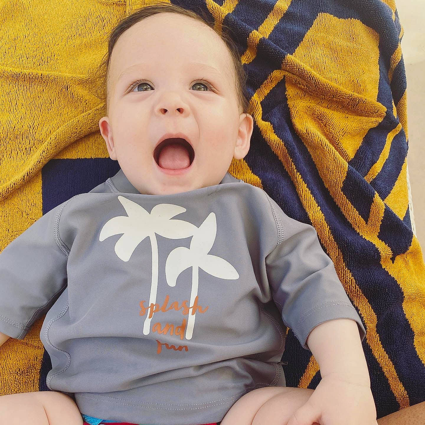 Hugo joined the competition — help win amazing prizes! baby, baby_sleeping, baby_toddler_clothing, cheek, chin, comfort, cool, face, happy, head, nose, outerwear, person, skin, sleeve, smile, t_shirt, textile, toddler, white