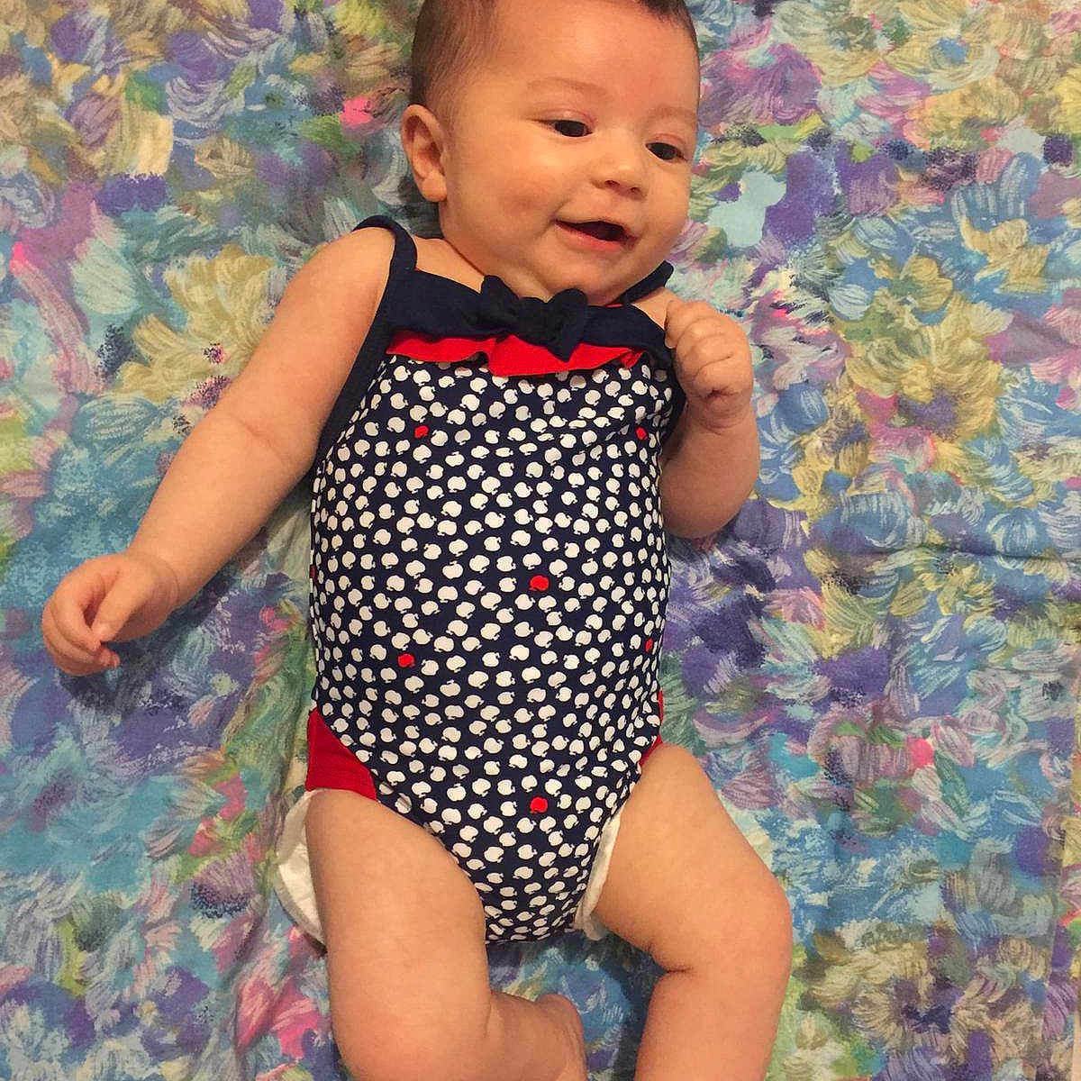 Zhelya a rejoint le concours — aidez-le/la à gagner de superbes lots ! baby, baby_products, baby_toddler_clothing, child, clothing, design, leotard, one_piece_swimsuit, pattern, person, swimwear, toddler