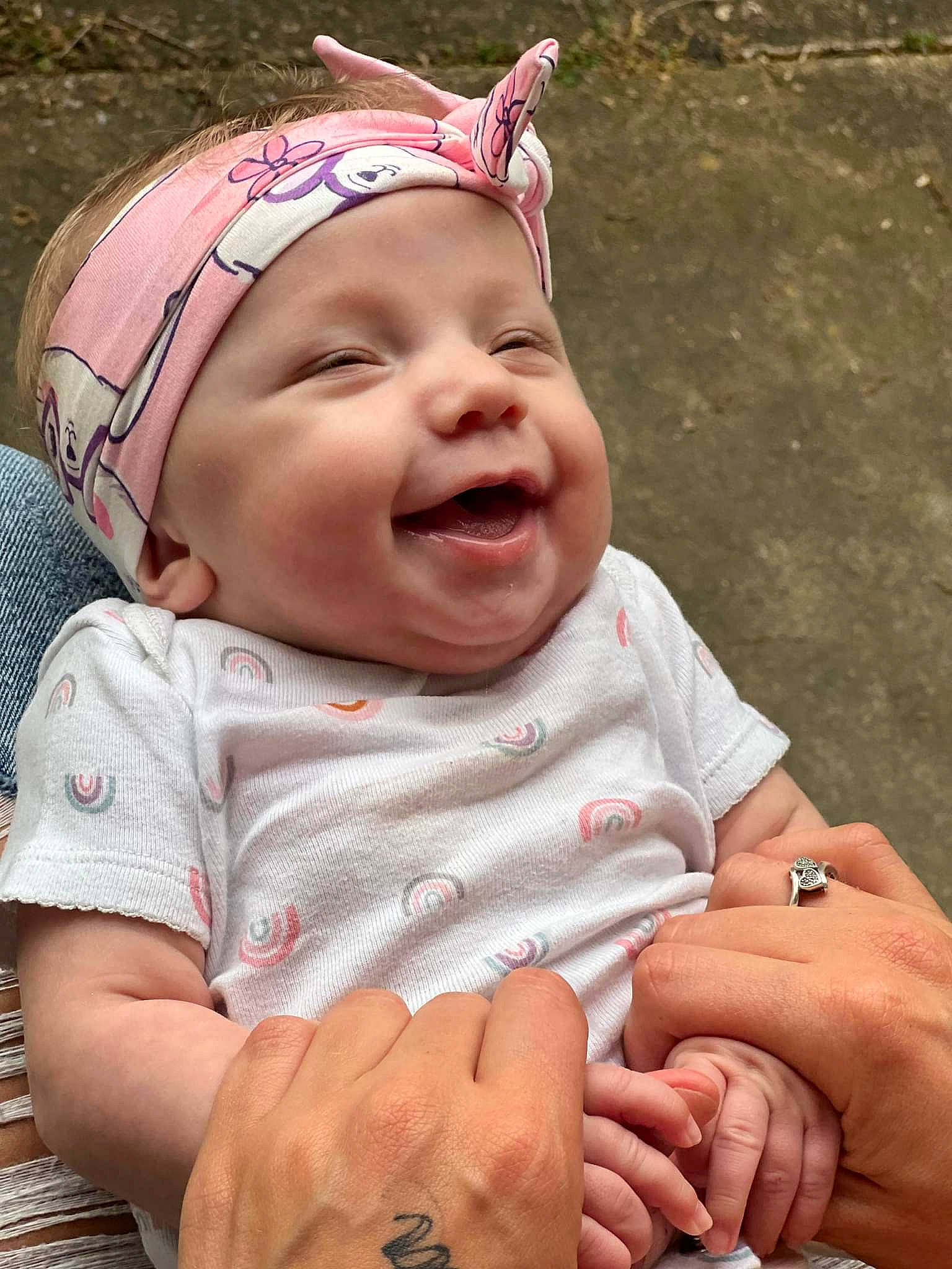 Reighlynn joined the competition — help win amazing prizes! baby, baby_toddler_clothing, cheek, eye, facial_expression, finger, gesture, happy, head, headwear, human_body, lip, mammal, mouth, nose, organ, person, photograph, plant, skin
