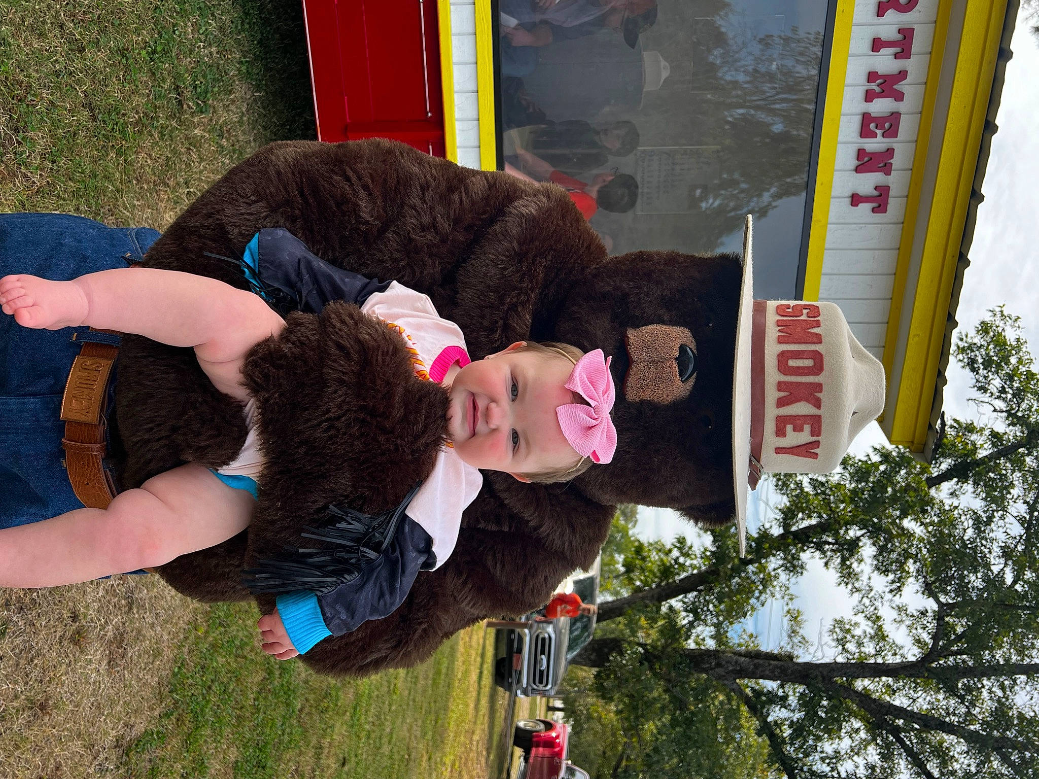 Everleigh joined the competition — help win amazing prizes! fun, grass, happy, hat, headwear, leisure, person, plant, recreation, thigh, tree