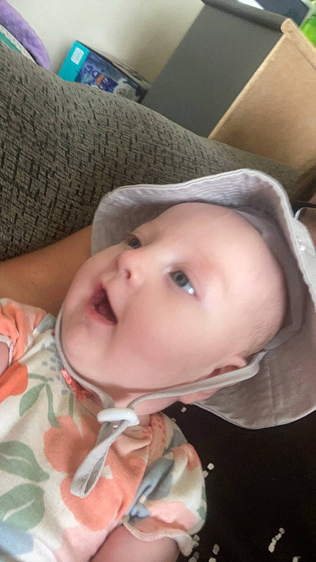 Kessa joined the competition — help win amazing prizes! baby, baby_products, baby_toddler_clothing, cheek, child, collar, comfort, couch, eyelash, lip, nose, pattern, person, skin, toddler