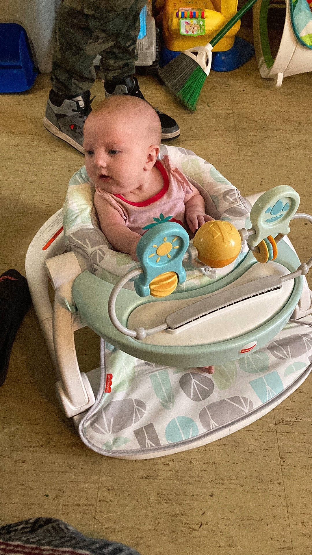 Kessa joined the competition — help win amazing prizes! baby, baby_products, bib, chair, child, comfort, comfort_food, cup, dishware, drinkware, flooring, food, kitchen_utensil, person, personal_protective_equipment, plate, porcelain, serveware, sitting, tableware