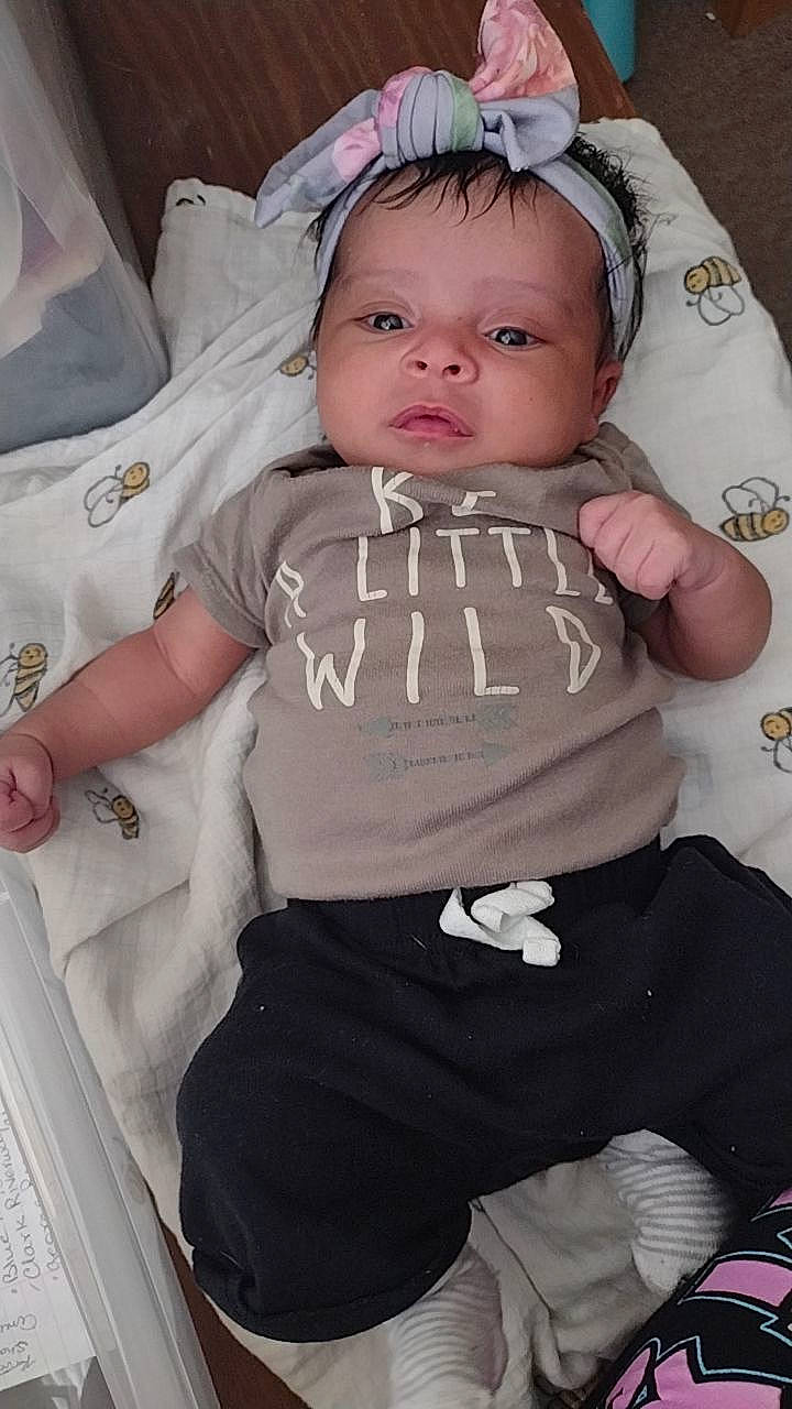 Naomi joined the competition — help win amazing prizes! abdomen, baby, baby_toddler_clothing, cheek, comfort, eye, eyelash, facial_expression, finger, hairstyle, head, human_body, mouth, neck, person, pink, skin, sleeve, toddler, trunk