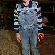 Allen Jr Lute joined the competition — help win amazing prizes! barefoot, child, costume, denim, electric_blue, flooring, fun, fur, joy, pajamas, person, pumpkin, room, sitting, sleeve, smile, standing, t_shirt, toddler, top